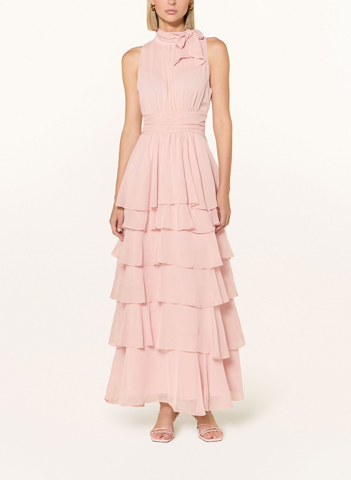 NEO NOIR Kleid MARLI mit Rüschen: ROSÉ