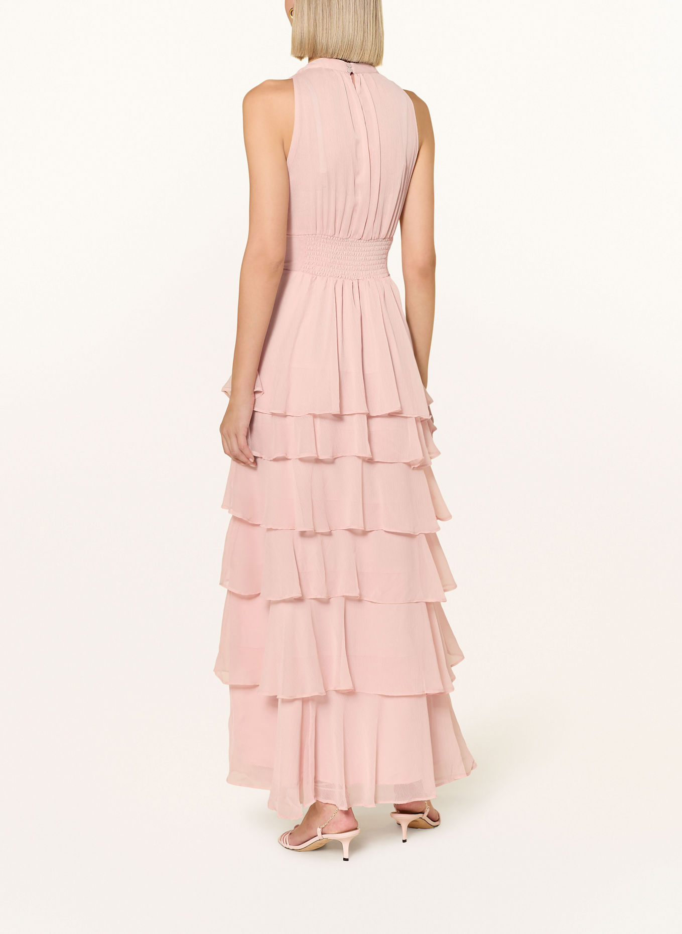 NEO NOIR Kleid MARLI mit Rüschen: ROSÉ