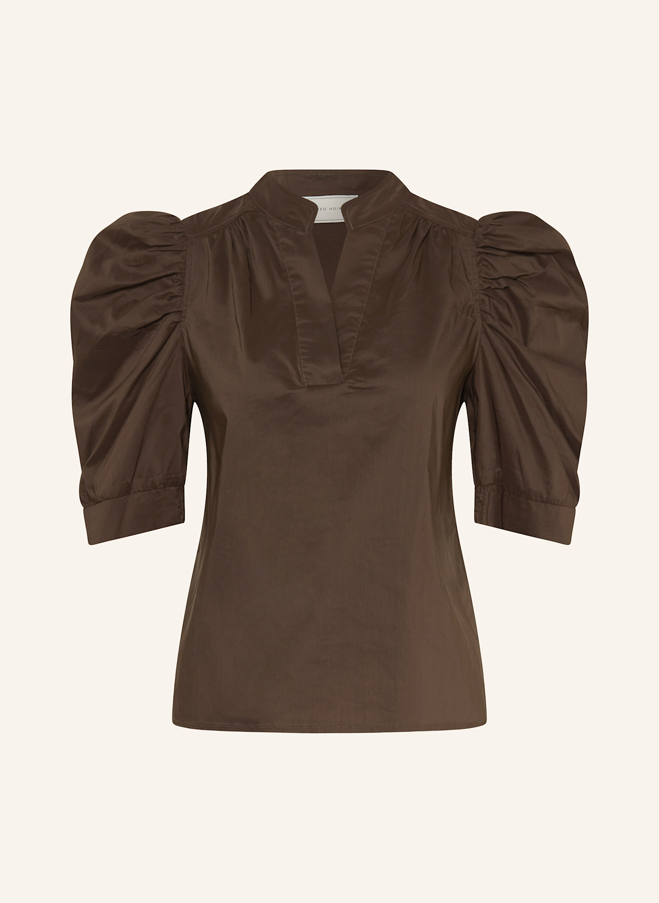 NEO NOIR Blusenshirt ROELLA: DUNKELBRAUN