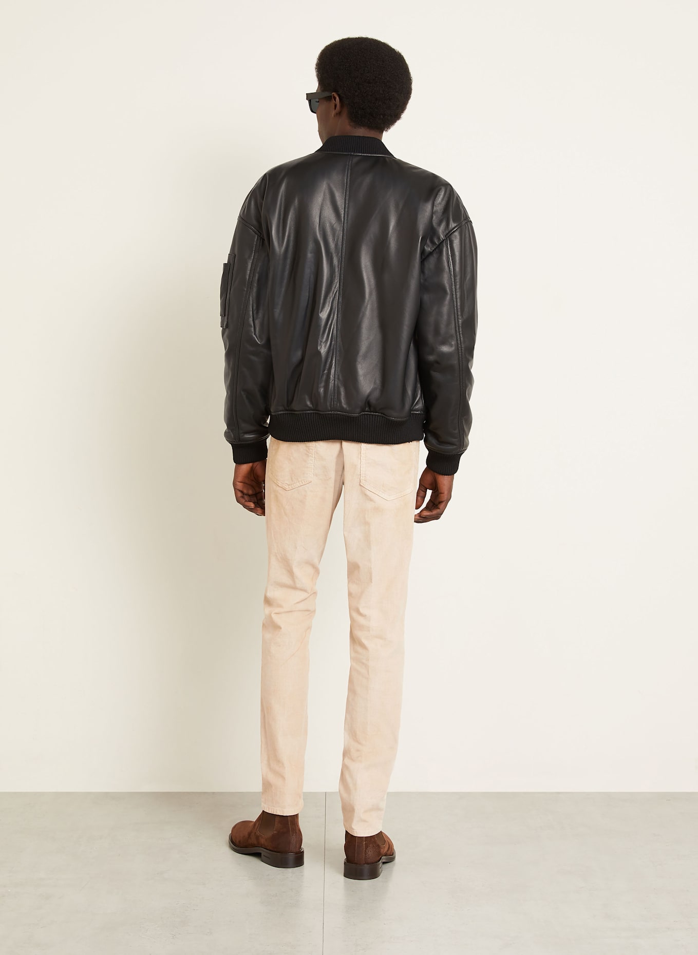 DSQUARED2 Lederjacke: SCHWARZ