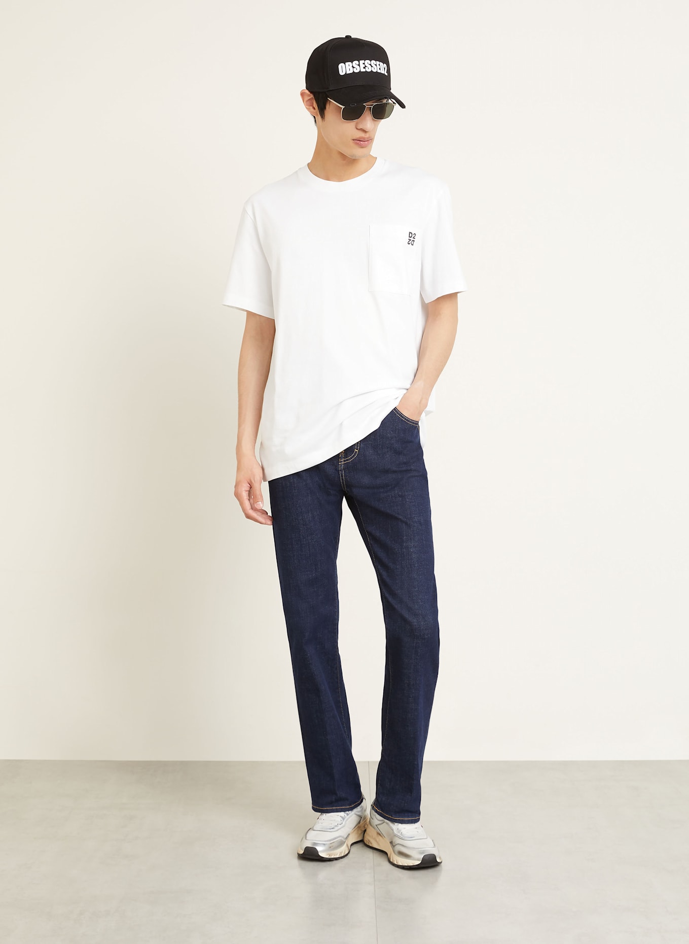 DSQUARED2 T-shirty, 2 szt.: BIAŁY / CZARNY