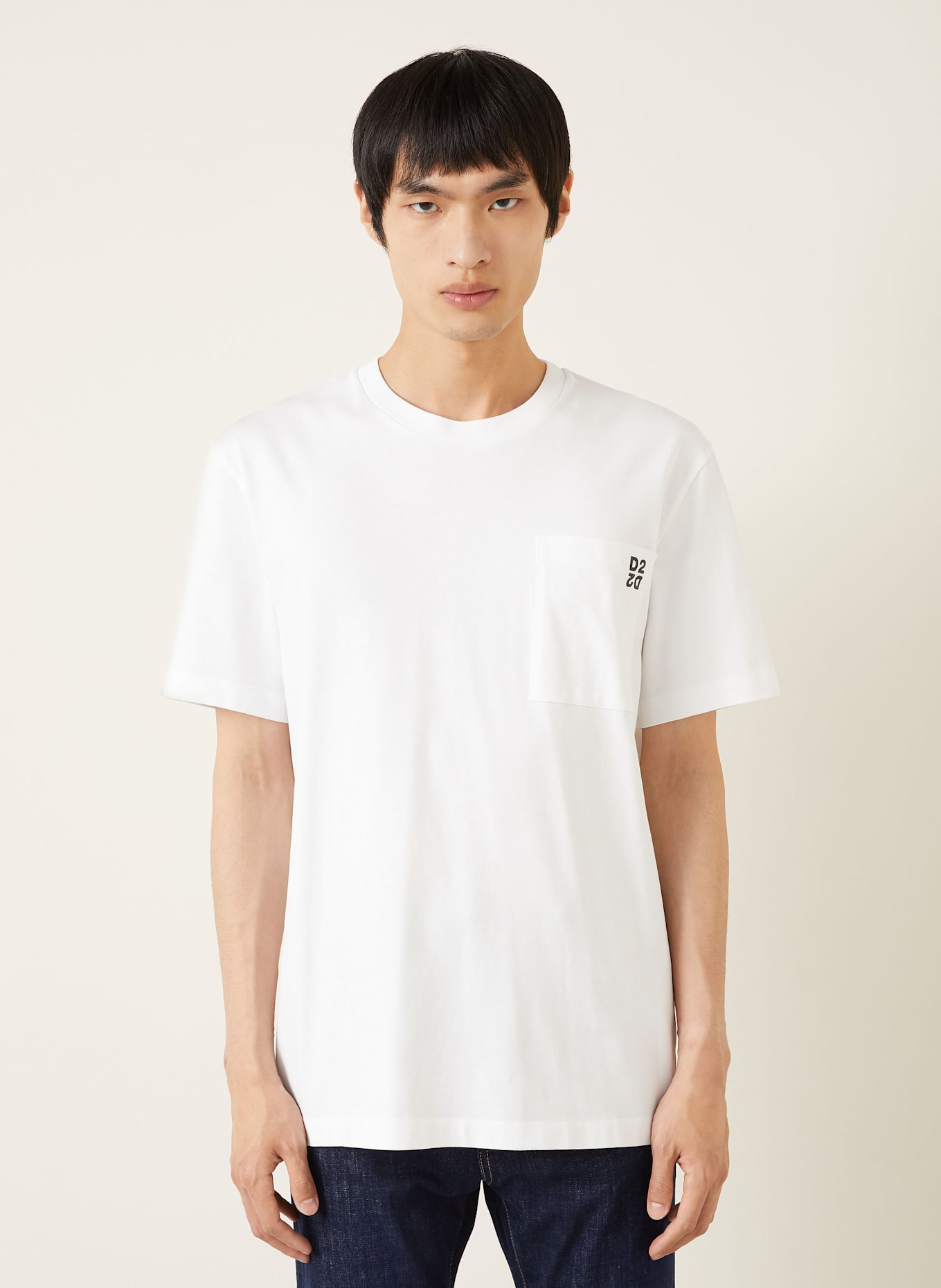 DSQUARED2 T-shirty, 2 szt.: BIAŁY / CZARNY