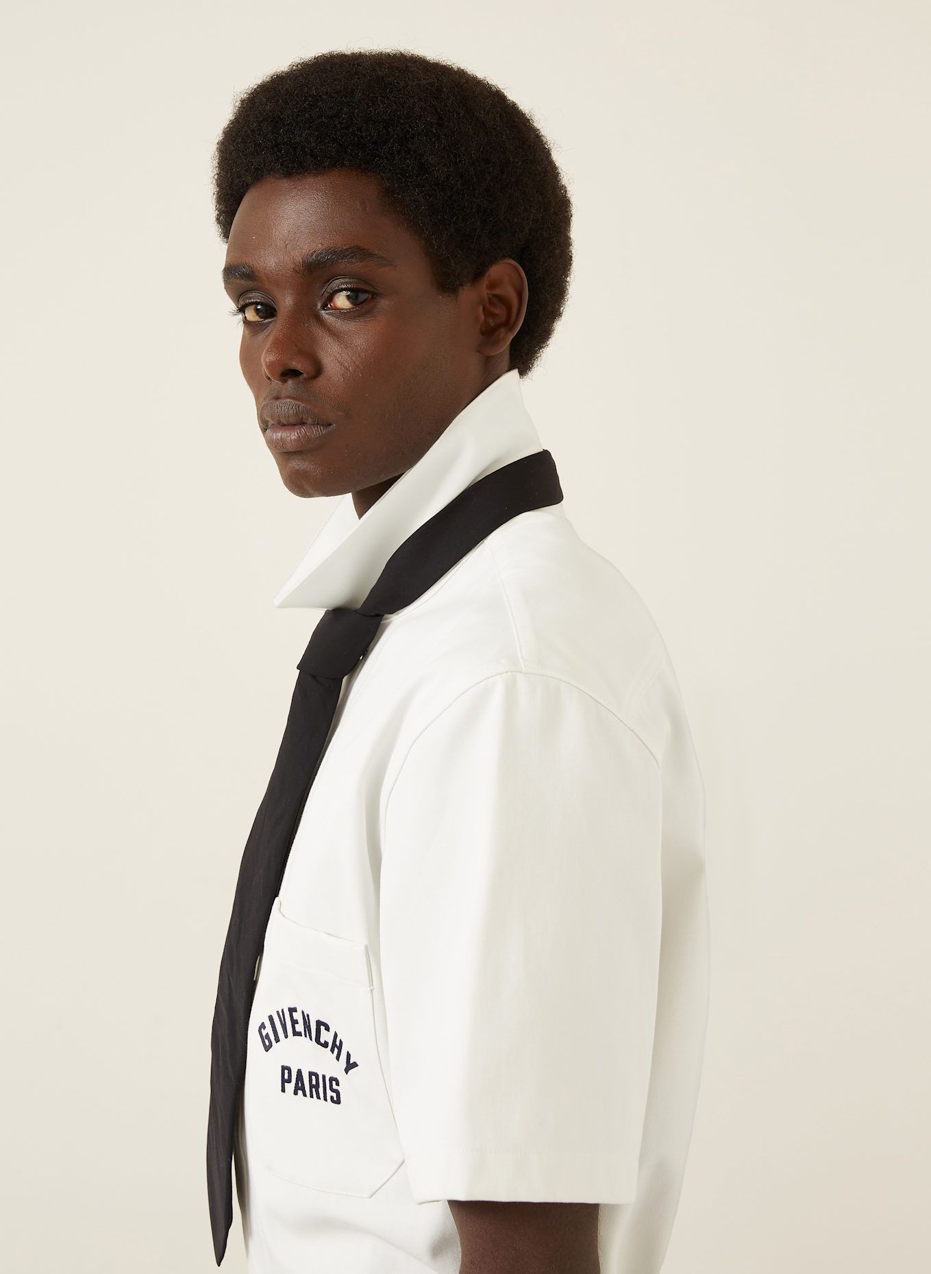 GIVENCHY Kurzarm-Hemd Regular Fit: WEISS