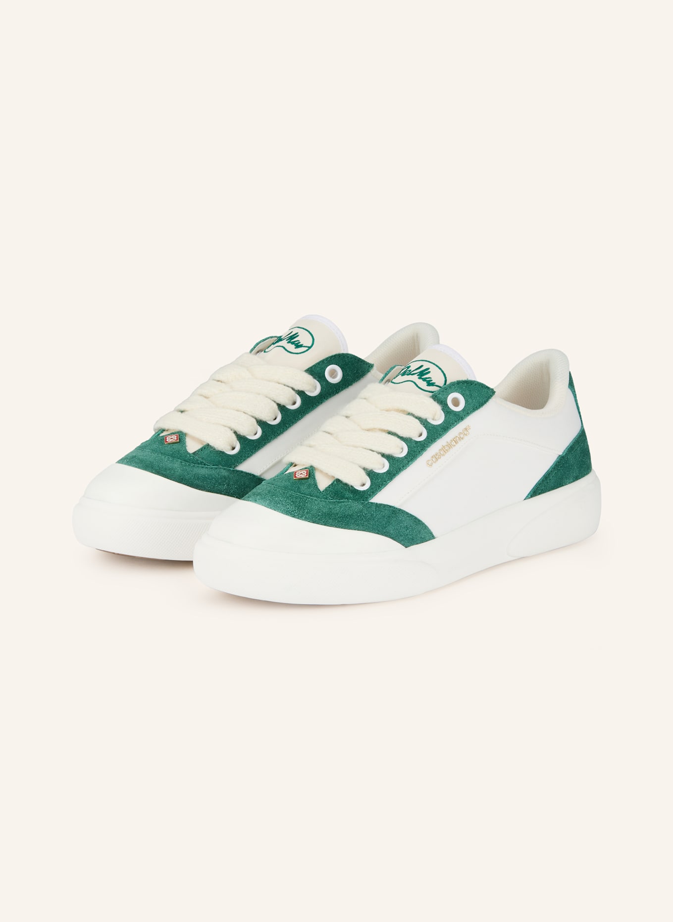 Casablanca Sneaker DEL MAR: WEISS / GRÜN