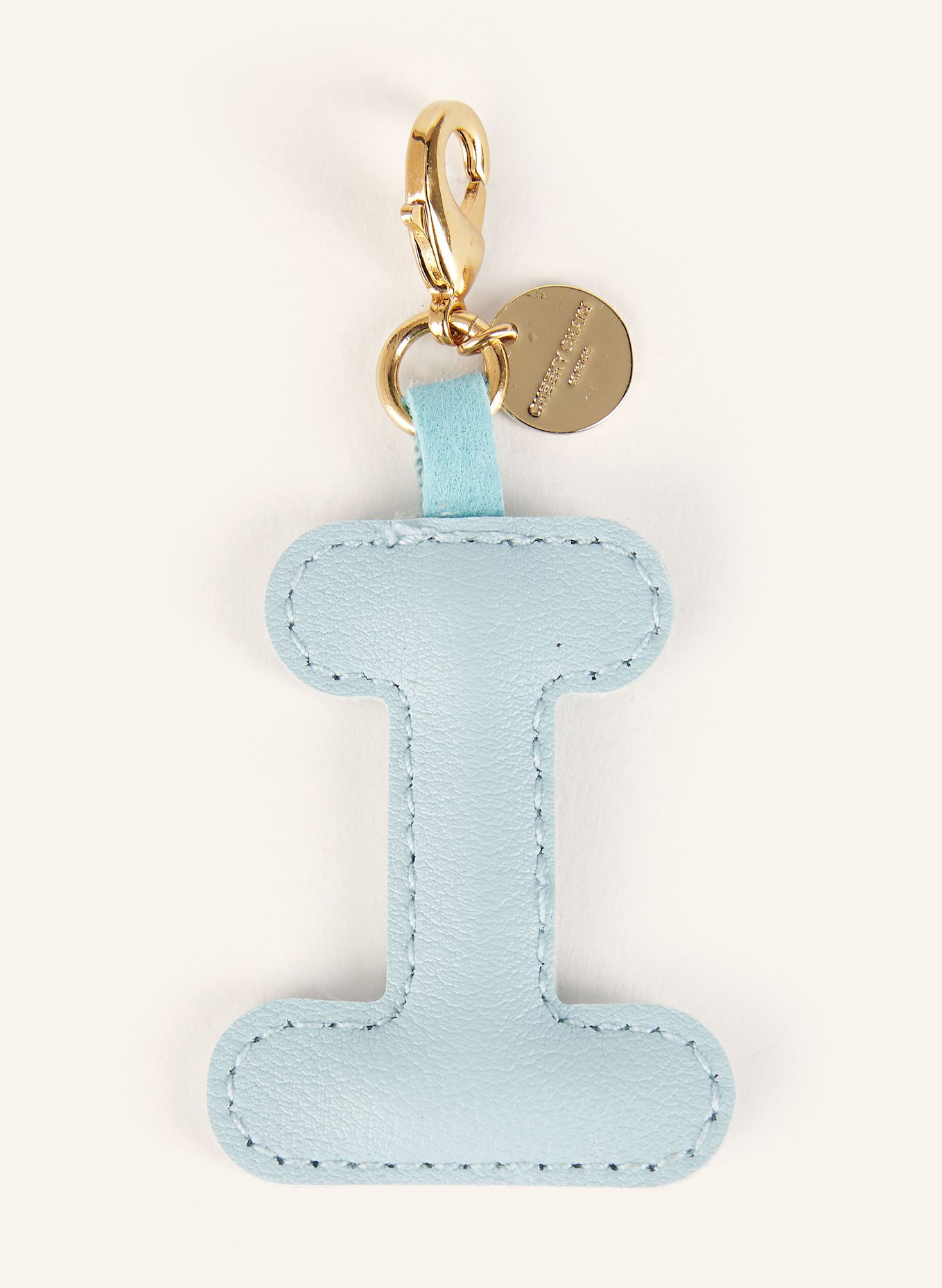 CHEEKY CHAIN MUNICH Taschenanhänger LETTER I: HELLBLAU