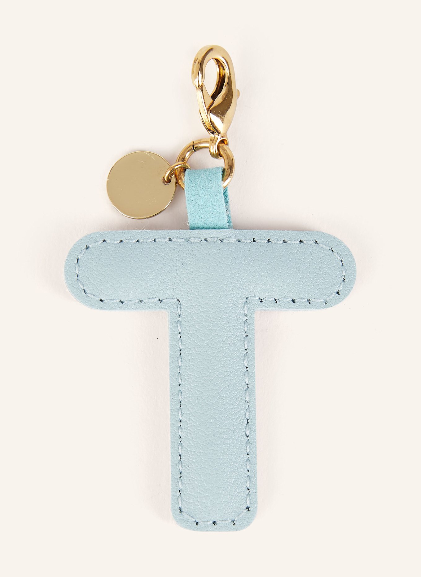 CHEEKY CHAIN MUNICH Taschenanhänger LETTER T: HELLBLAU