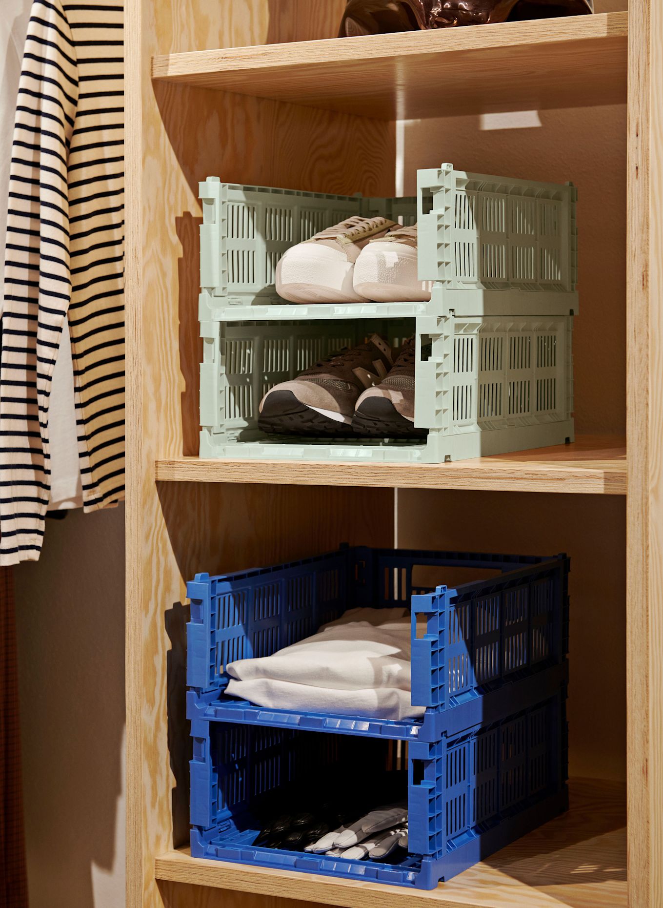 HAY Klappbox COLOUR CRATE MEDIUM: MINT