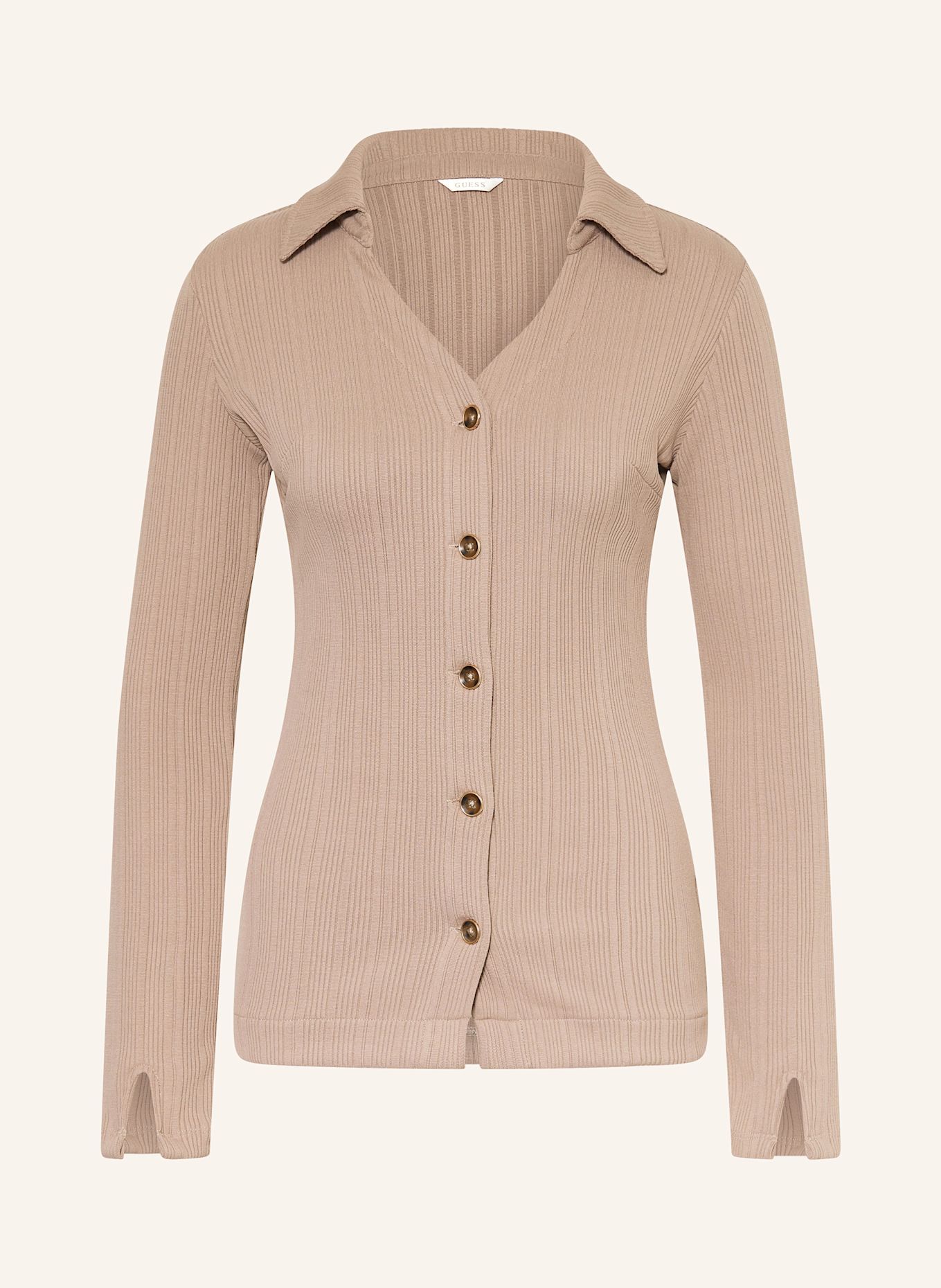 GUESS Strickjacke: TAUPE