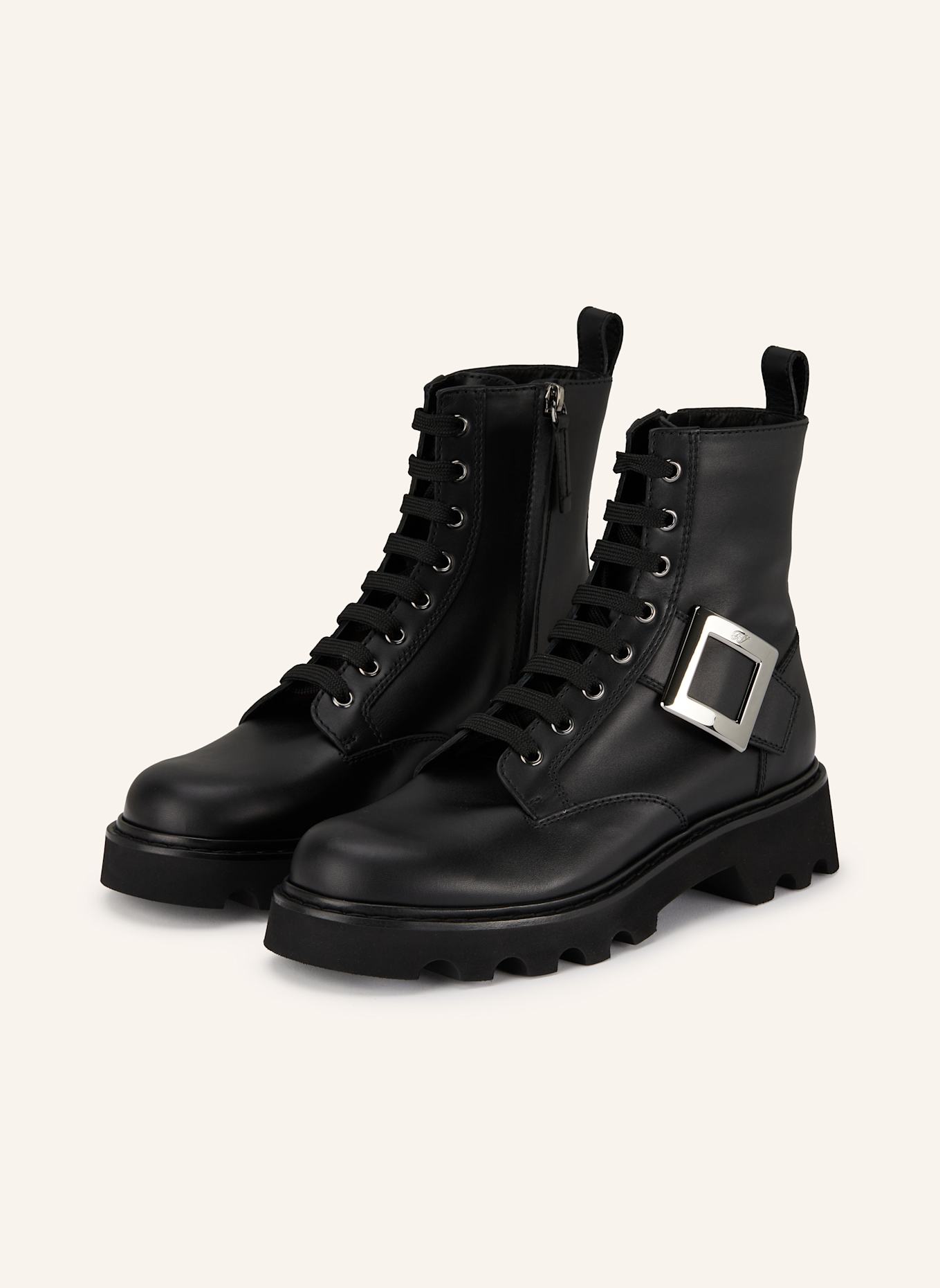 Roger Vivier Boots VIV RANGERS: SCHWARZ