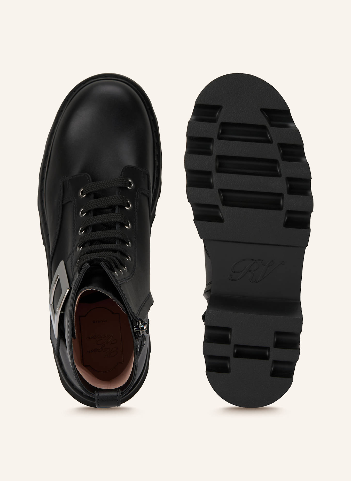 Roger Vivier Boots VIV RANGERS: SCHWARZ