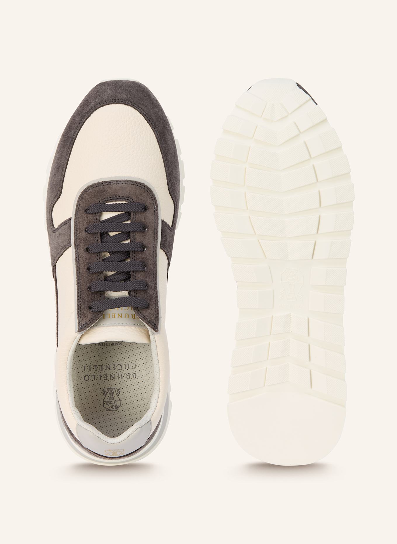 BRUNELLO CUCINELLI Sneaker: WEISS / GRAU