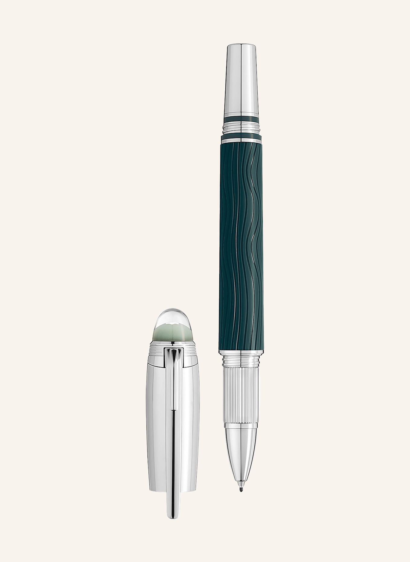 MONTBLANC Fineliner STARWALKER POLAR GREEN DOUÉ: GRÜN / SILBER