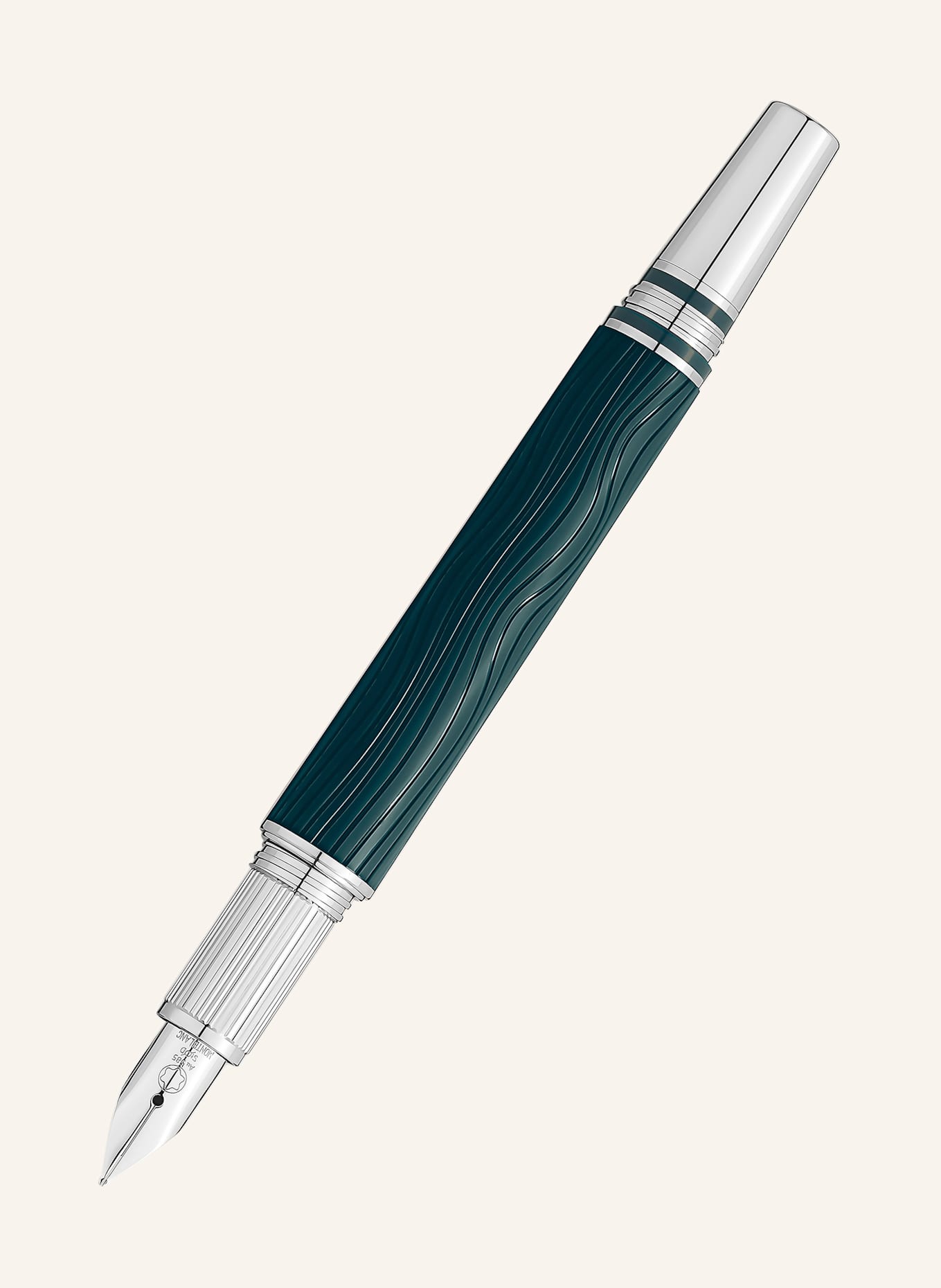 MONTBLANC Füllfederhalter STARWALKER POLARGREEN DOUÉ: GRÜN / SILBER