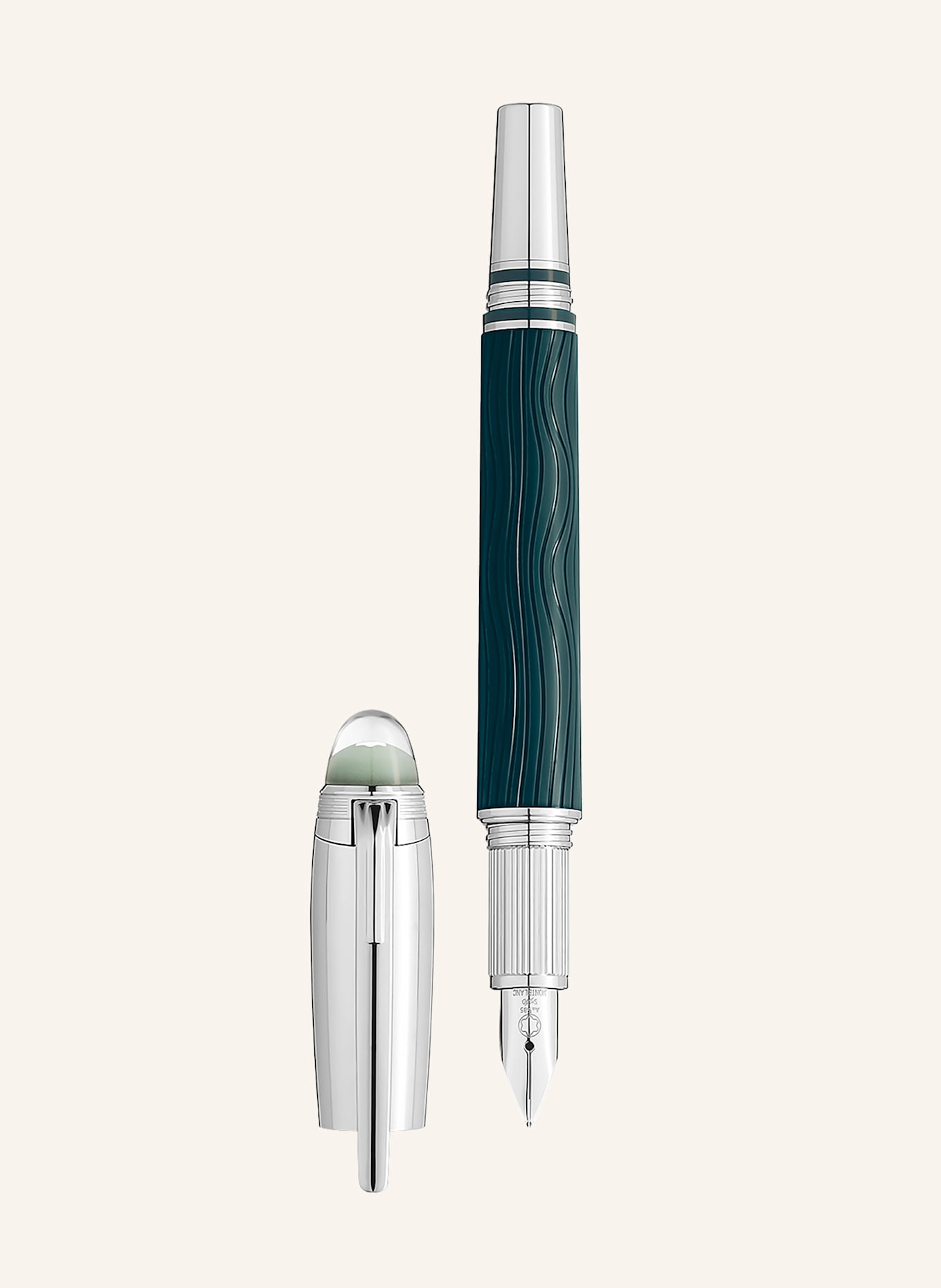 MONTBLANC Füllfederhalter STARWALKER POLARGREEN DOUÉ: GRÜN / SILBER