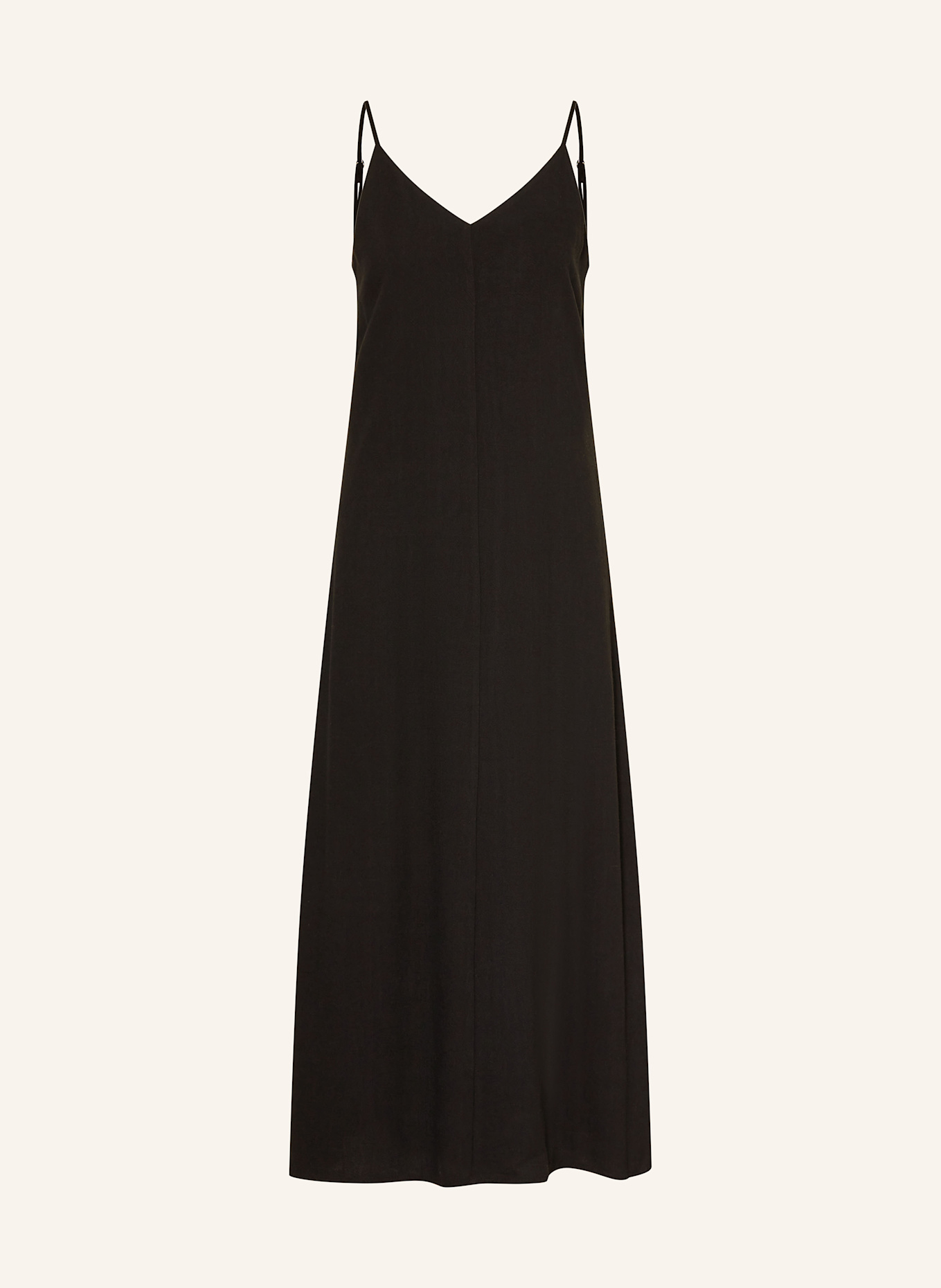 NEO NOIR Kleid KESSIE mit Leinen: SCHWARZ