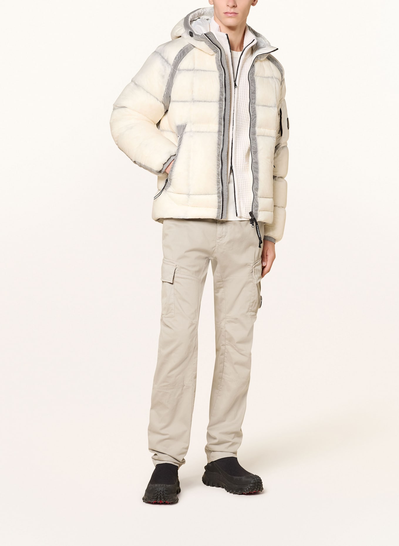 C.P. COMPANY Daunenjacke: ECRU