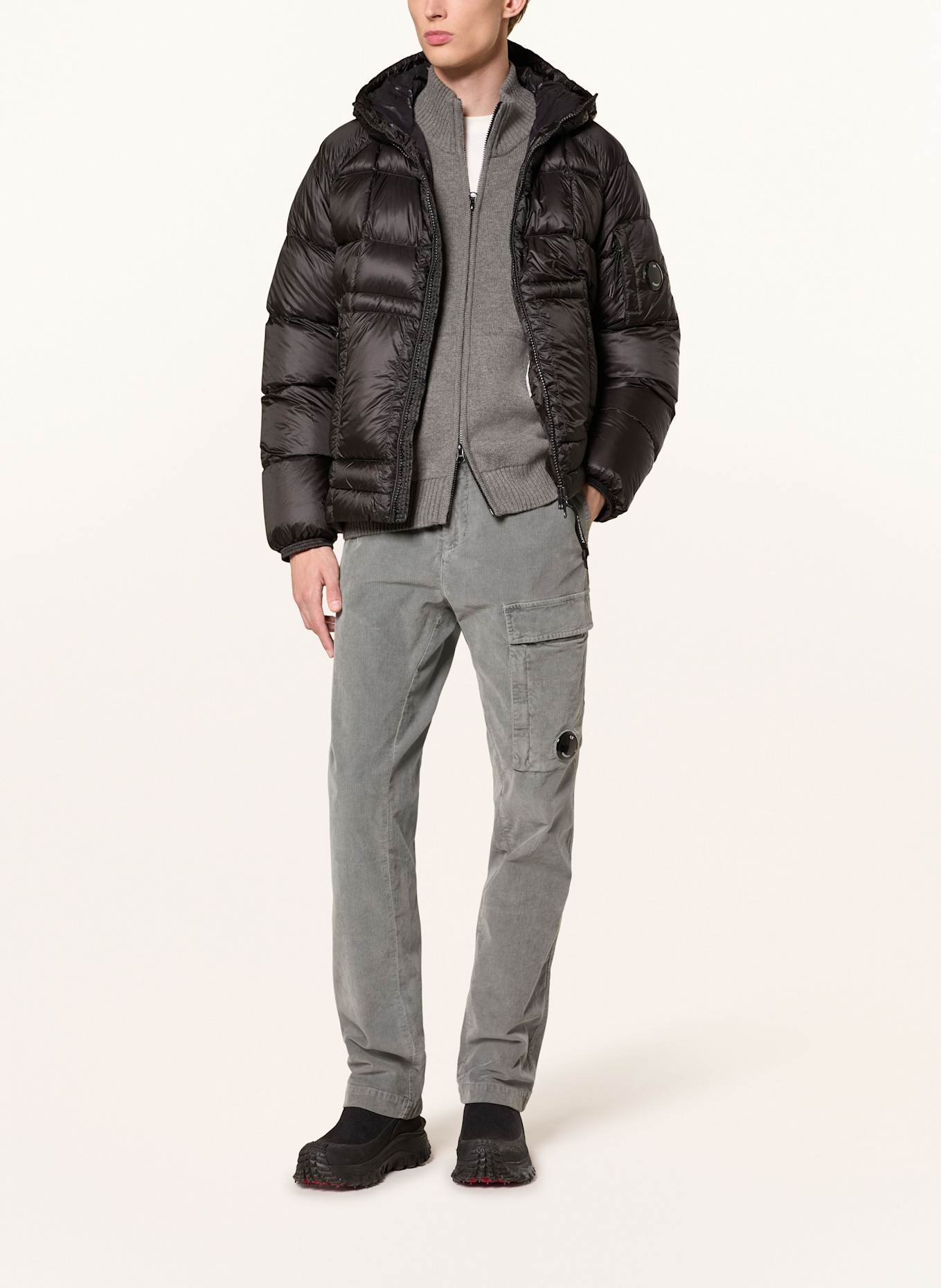 C.P. COMPANY Daunenjacke: SCHWARZ