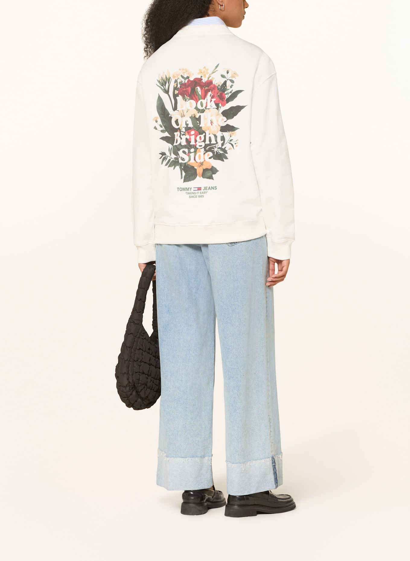 TOMMY JEANS Oversized-Sweatshirt: CREME