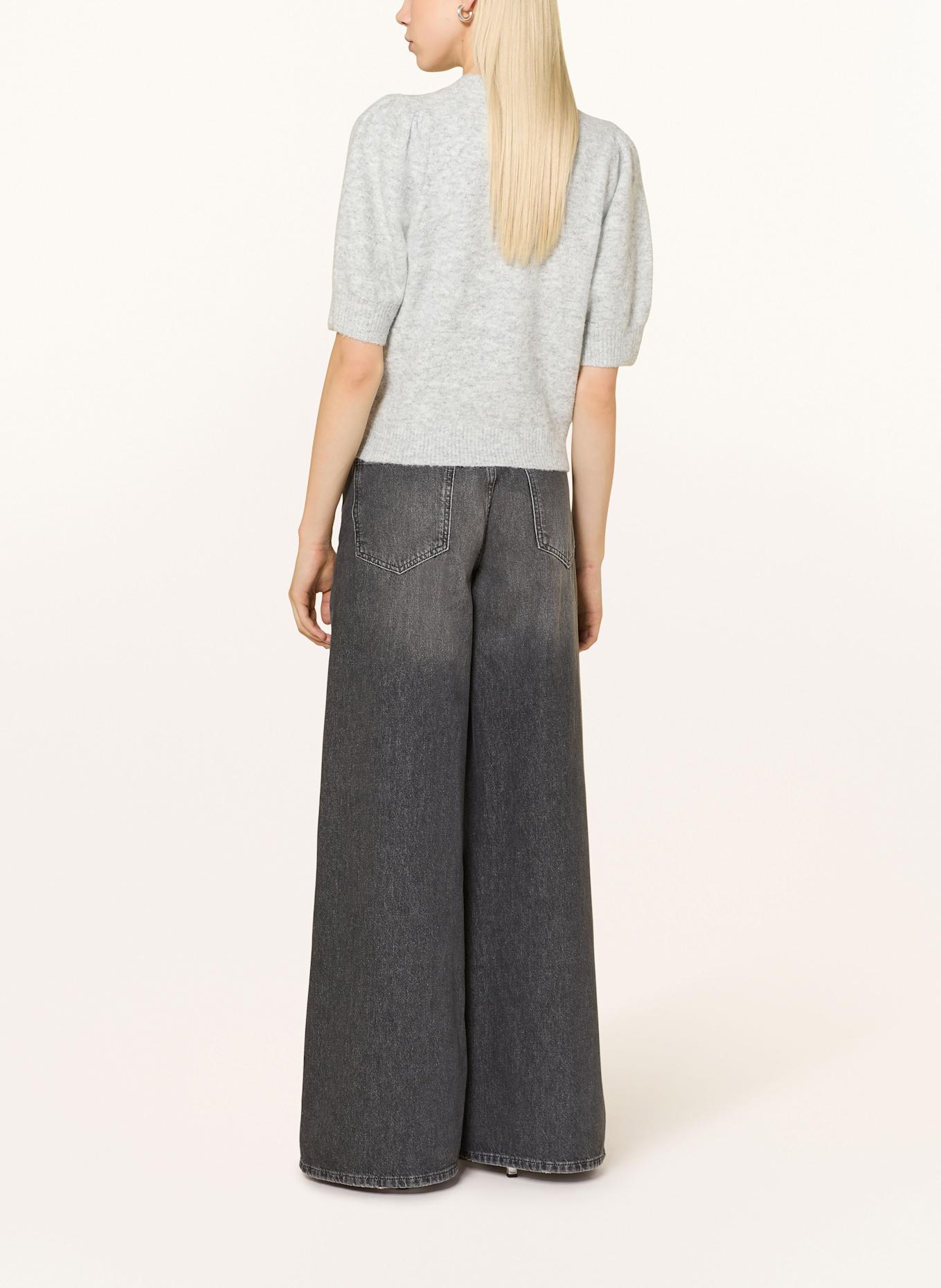 NEO NOIR Strickjacke TRUDY mit 3/4-Arm: HELLGRAU