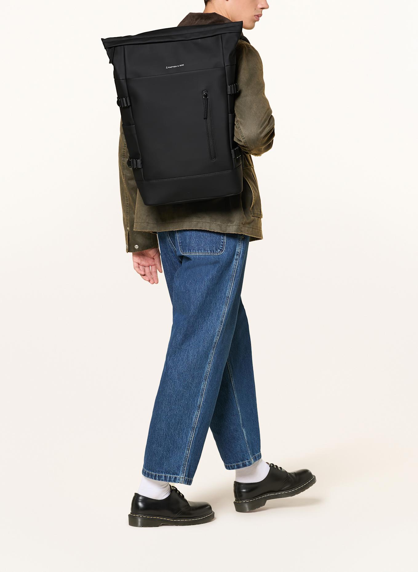 KAPTEN & SON Plecak HELSINKI z kieszenią na laptop: CZARNY