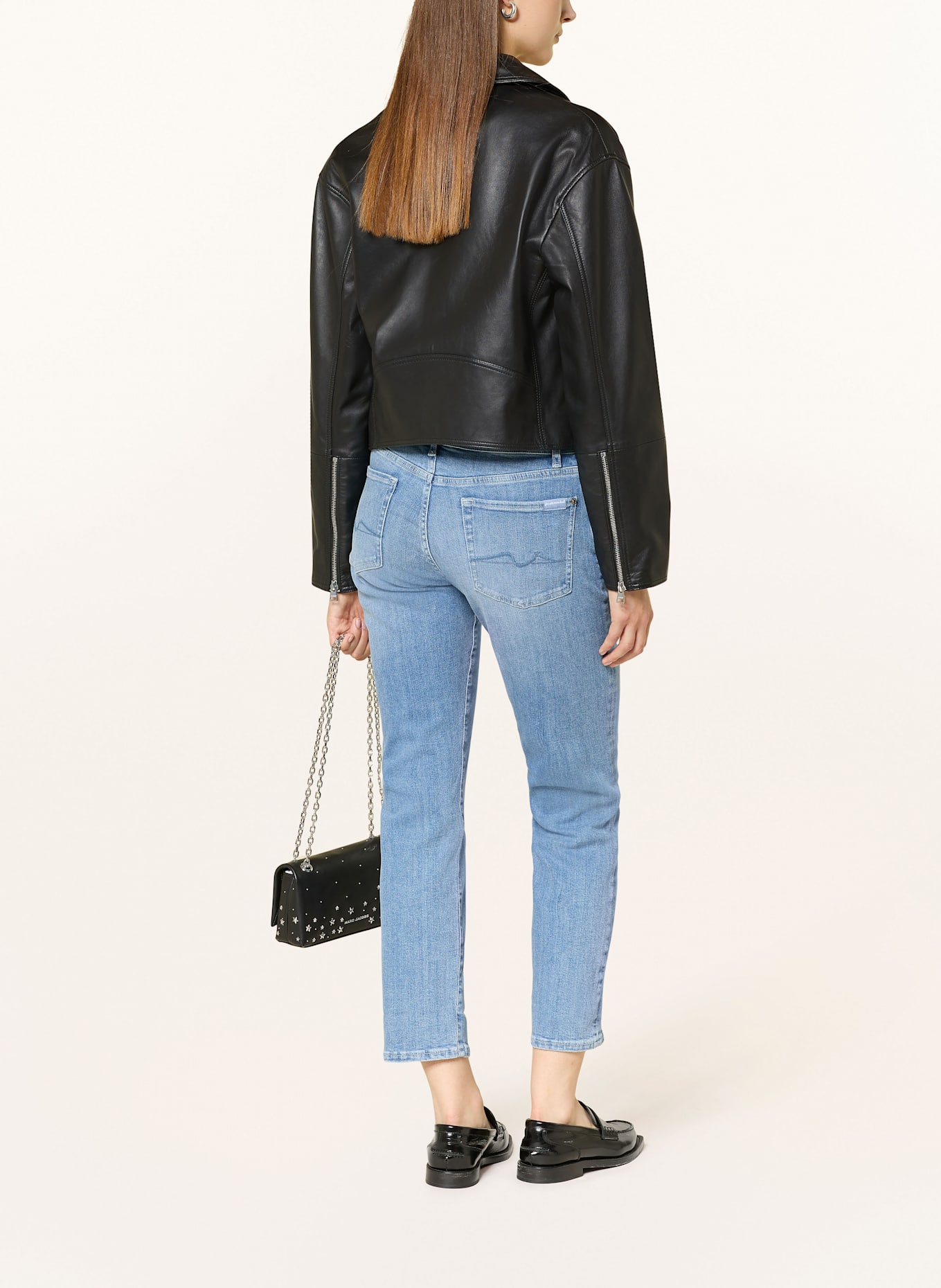7 for all mankind Boyfriend Jeans RELAXED SKINNY: BOO BLOOM