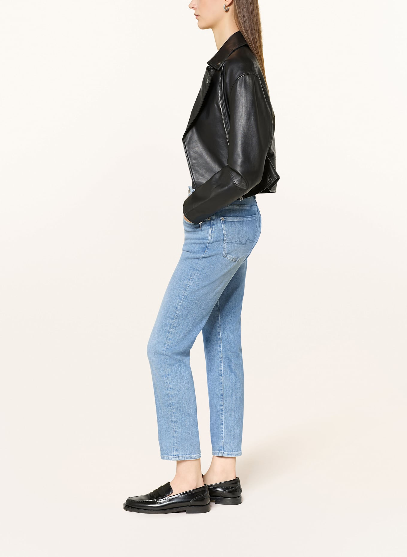 7 for all mankind Boyfriend Jeans RELAXED SKINNY: BOO BLOOM