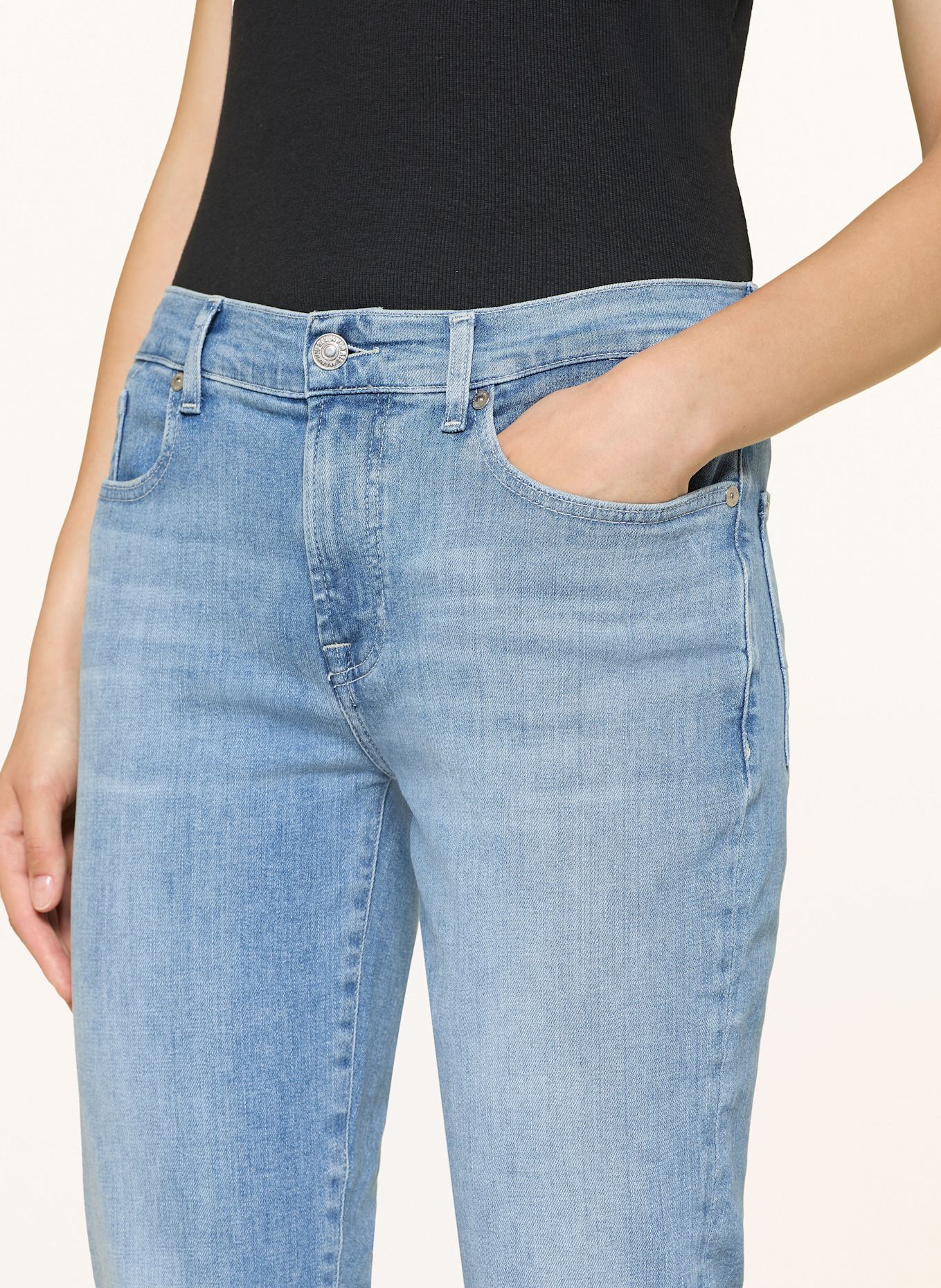 7 for all mankind Boyfriend Jeans RELAXED SKINNY: BOO BLOOM