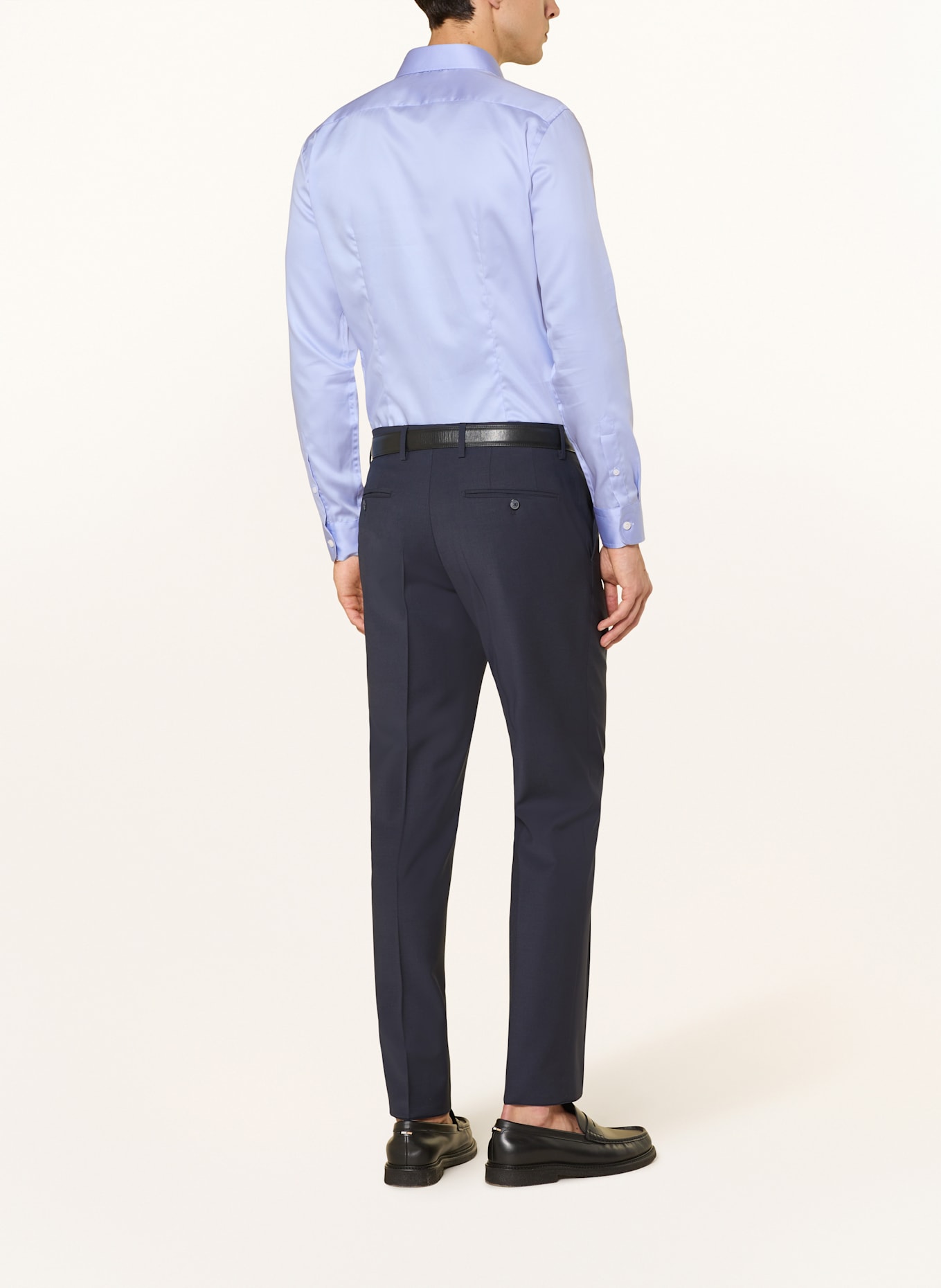 REISS Koszula satynowa REMOTE slim fit: JASNONIEBIESKI