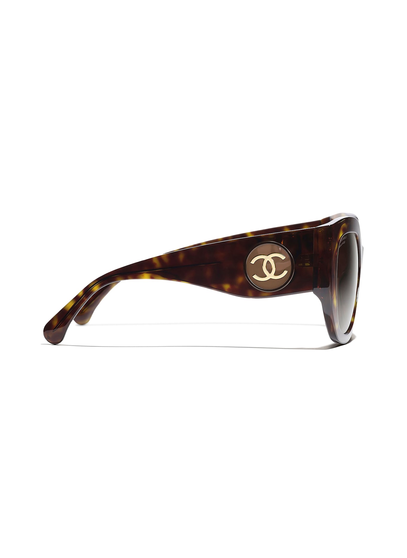CHANEL Katzenaugenförmige Sonnenbrille: C71483 - HAVANA/ BRAUN POLARISIERT