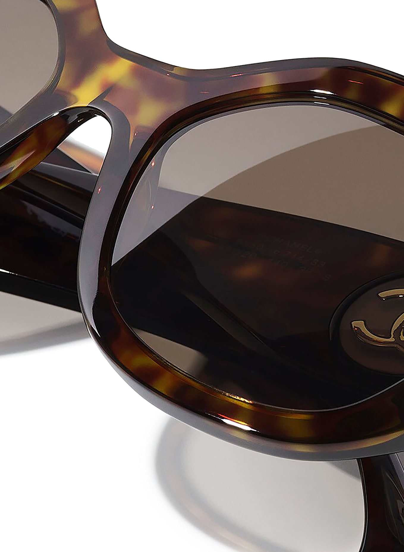 CHANEL Katzenaugenförmige Sonnenbrille: C71483 - HAVANA/ BRAUN POLARISIERT
