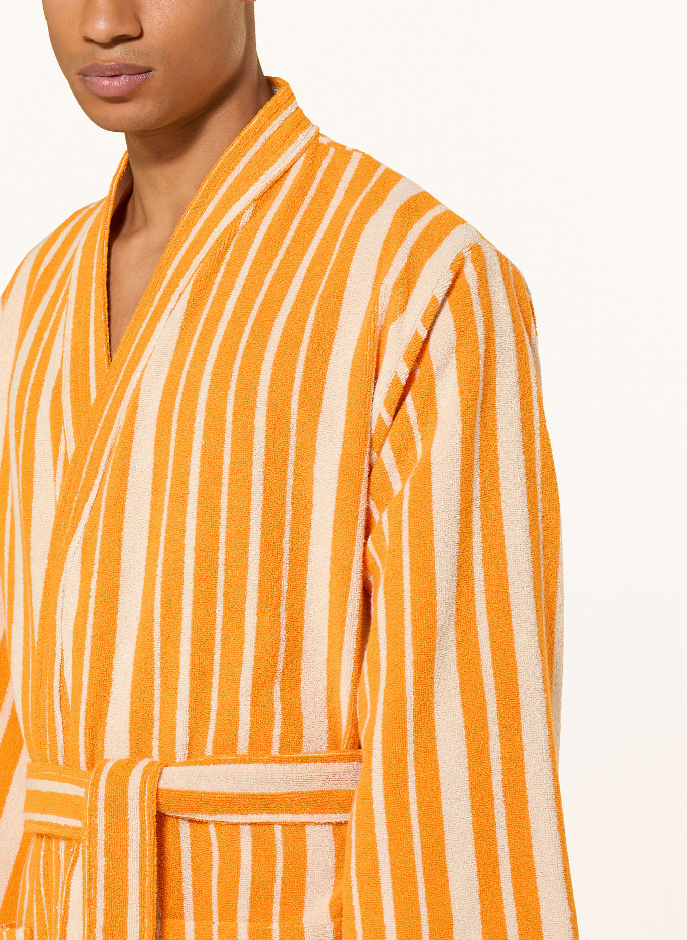 marimekko Unisex-Bademantel RAIDE: ORANGE / GELB