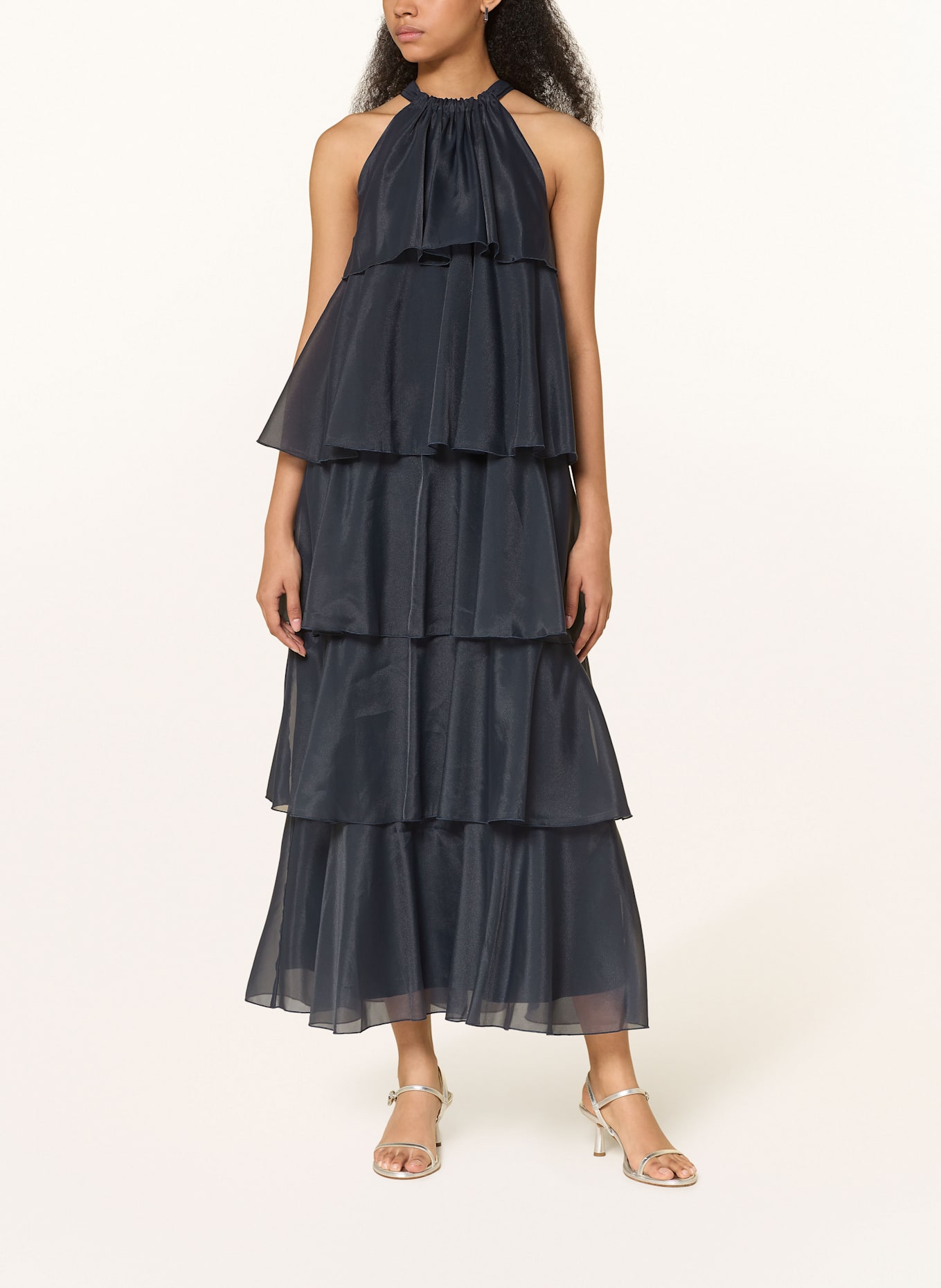 Y.A.S. Kleid mit Volants: DUNKELBLAU