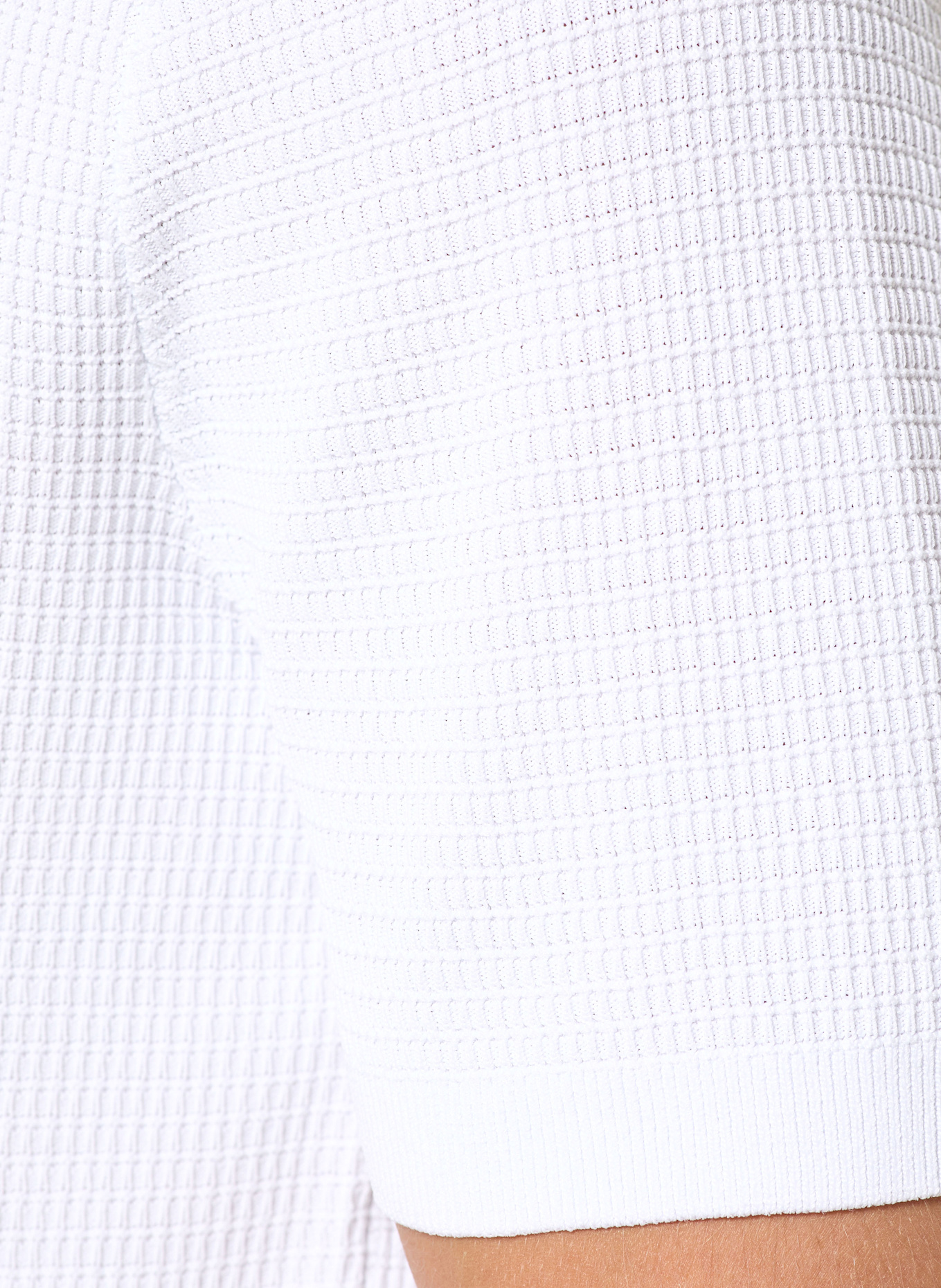 REISS Knitted polo rugby shirt REGIS: WHITE