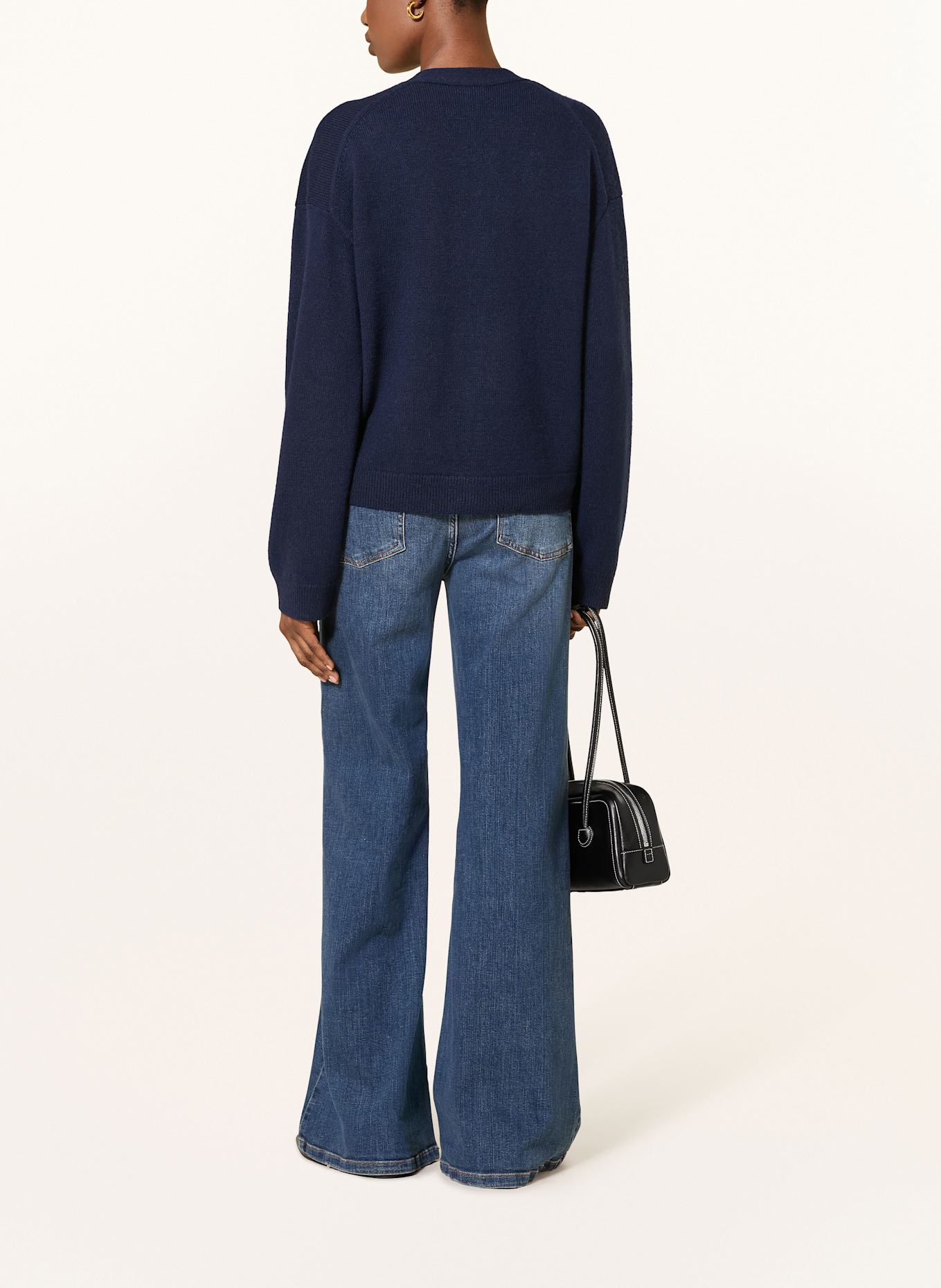 REISS Strickjacke MILA: DUNKELBLAU