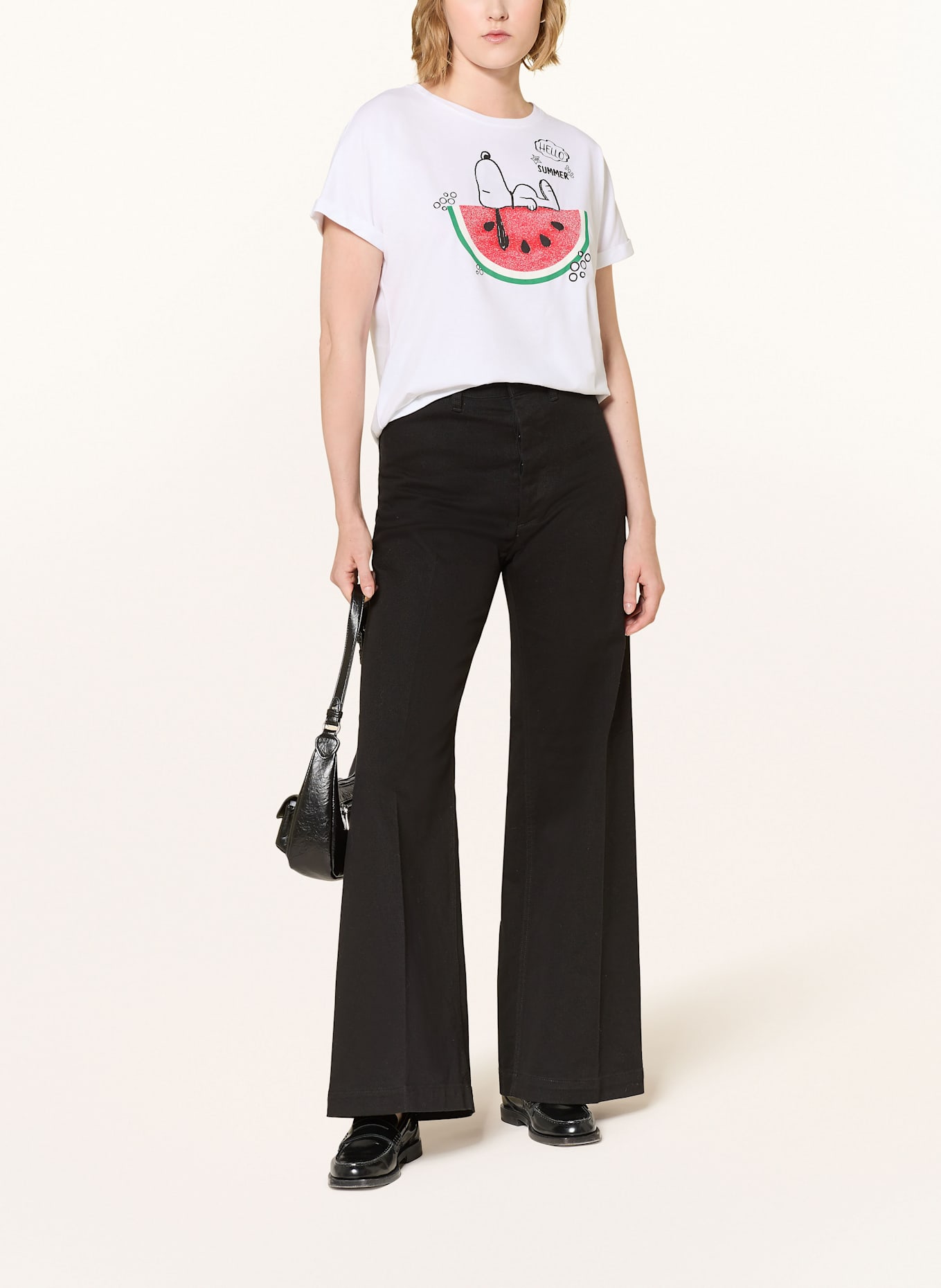 Princess GOES HOLLYWOOD T-Shirt mit Schmucksteinen: WEISS