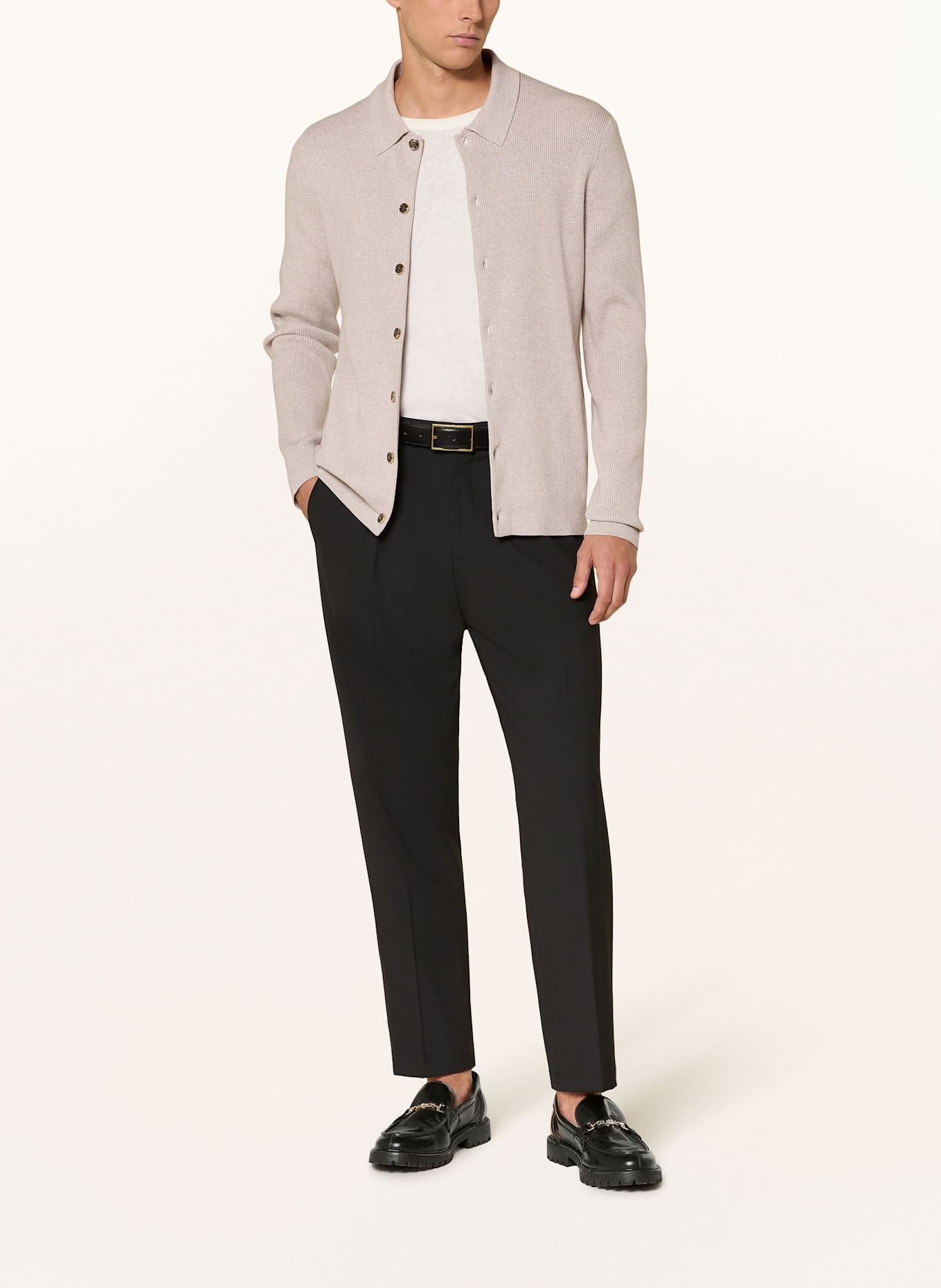 CINQUE Chino CISILVIO Regular Fit: SCHWARZ