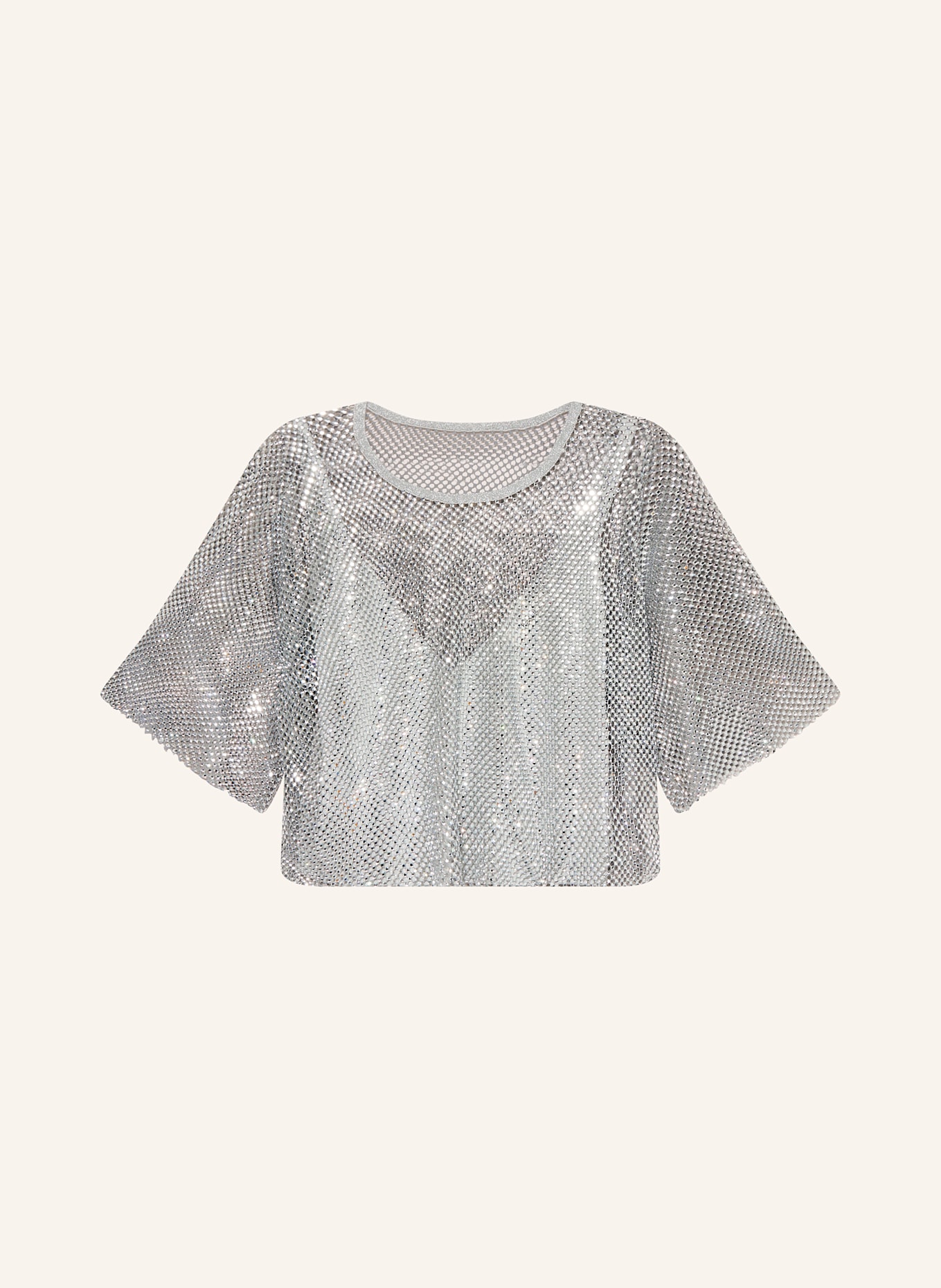 ba&sh Strickshirt MATE mit Schmucksteinen: SILBER