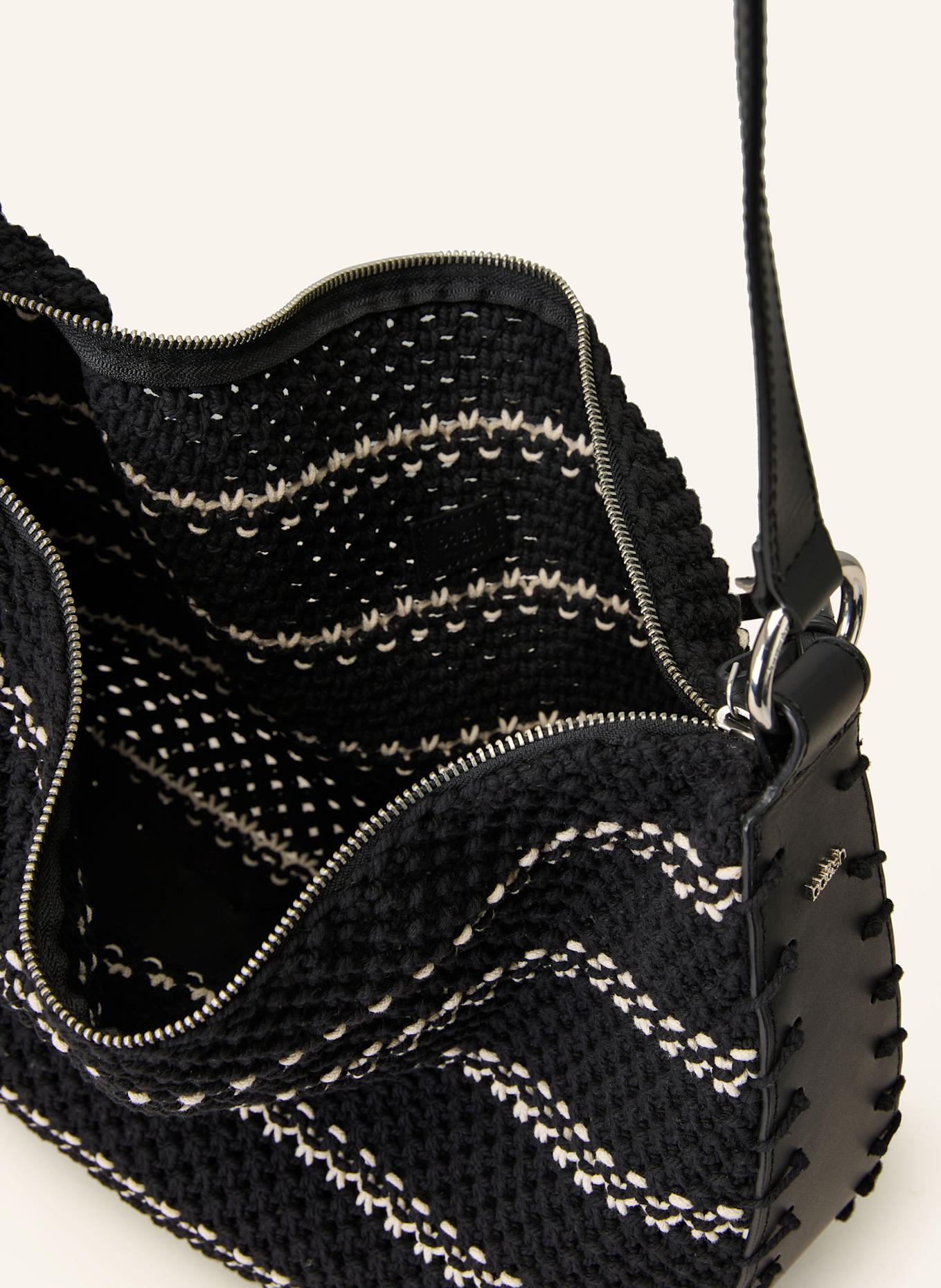 ba&sh Schultertasche ARYA: SCHWARZ/ ECRU