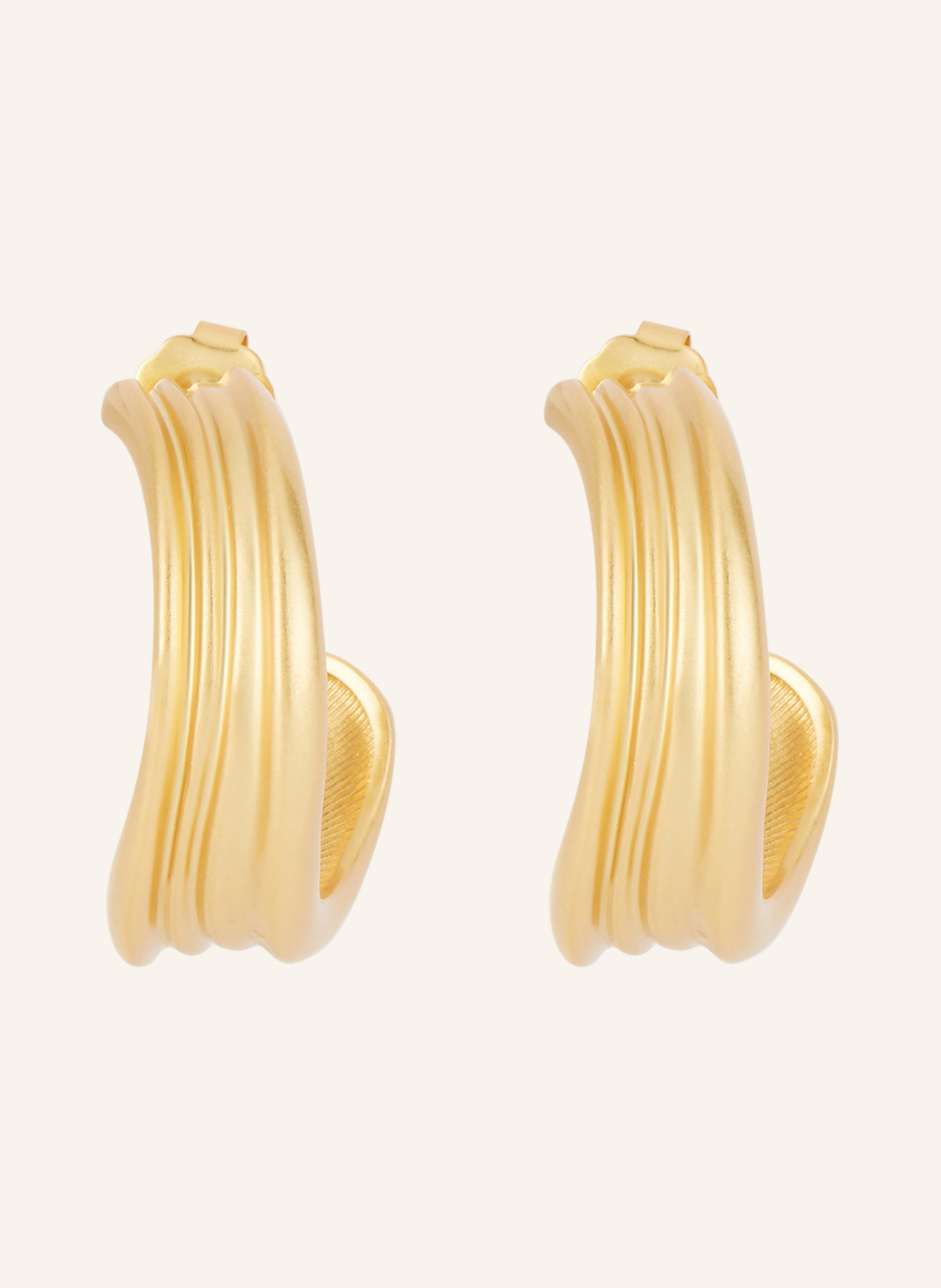 REISS Creole earrings: GOLD