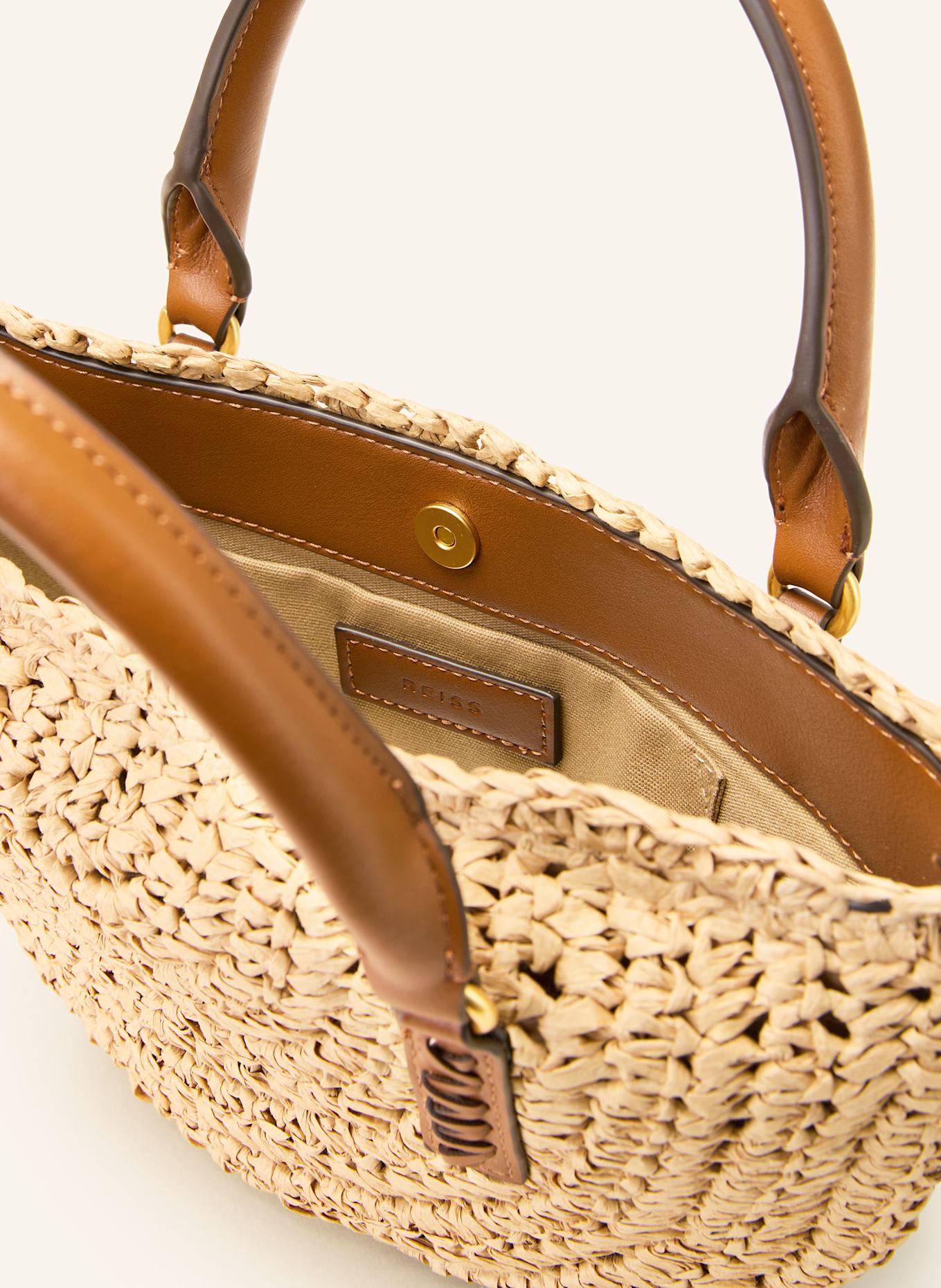 REISS Handtas EDEN: BEIGE / BRUIN