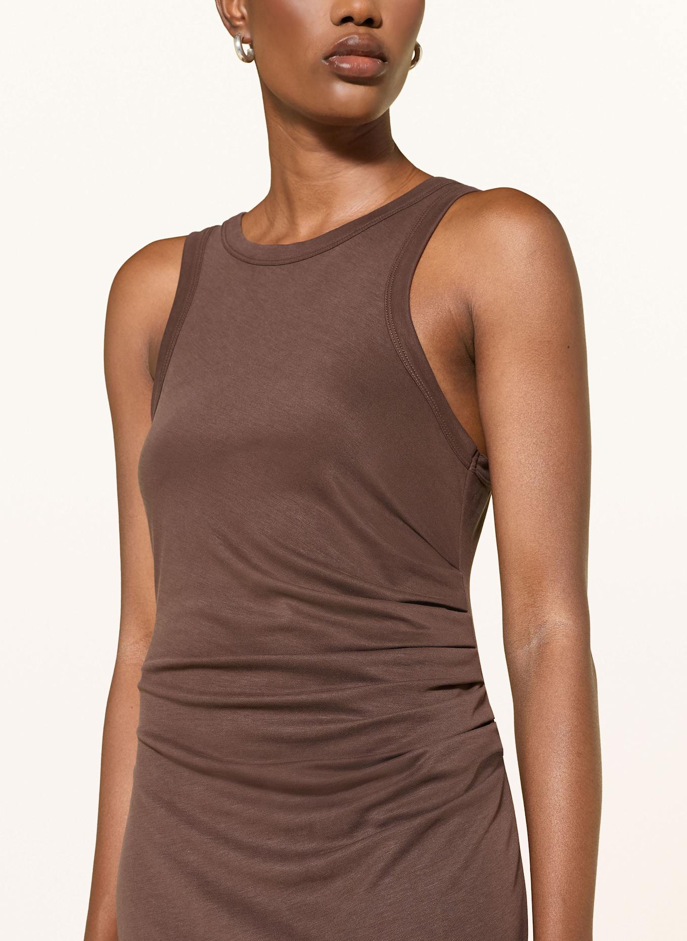 REISS Jerseykleid LOLA: DUNKELBRAUN