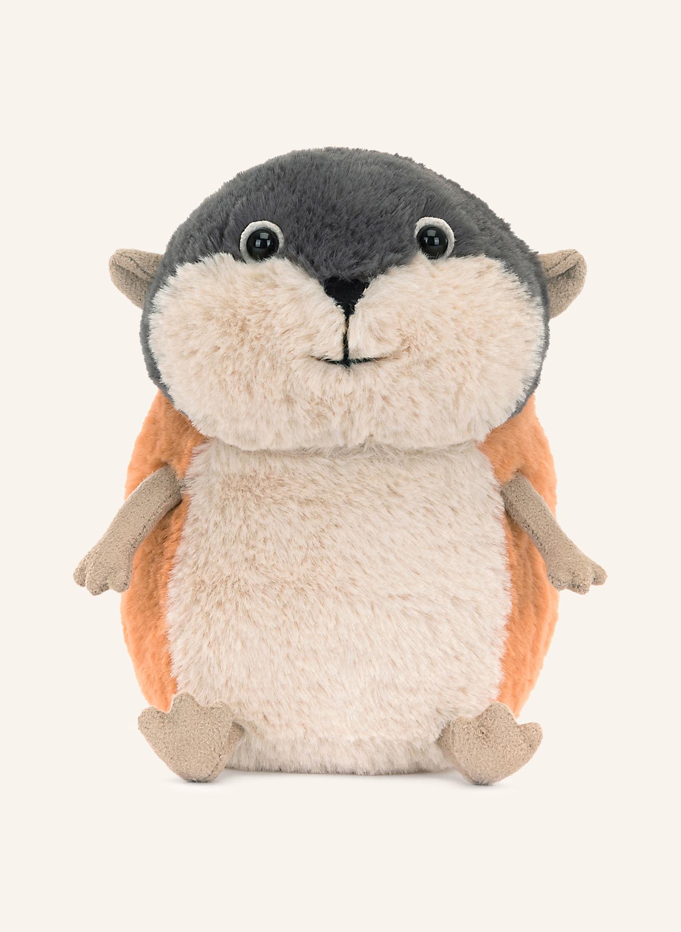 Jellycat Lemming-Kuscheltier LAMBETH LEMMING: BEIGE/ ORANGE/ DUNKELGRAU