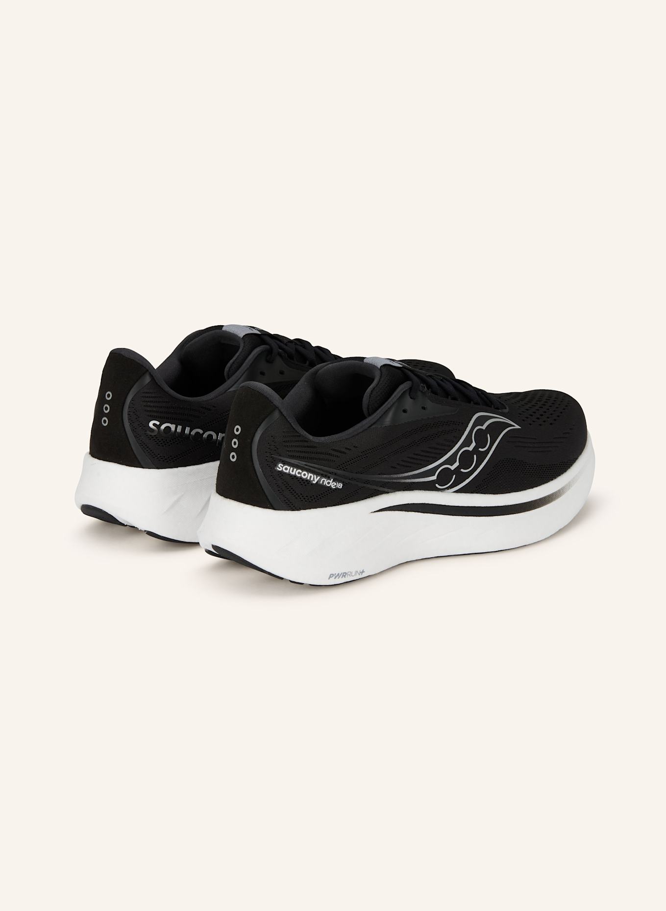 saucony Buty do biegania Ride 18: CZARNY/ BIAŁY