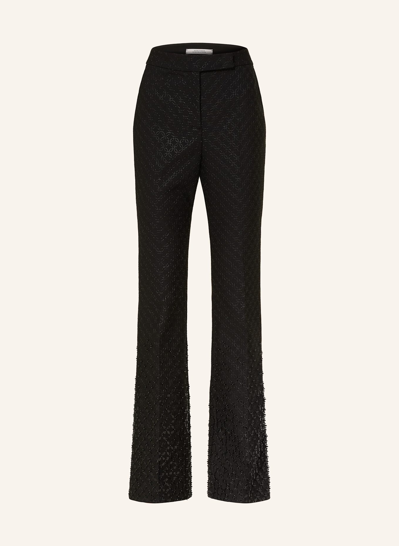 DOROTHEE SCHUMACHER Hose SPARKLING EMOTIONS mit Pailletten und Schmucksteinen: SCHWARZ