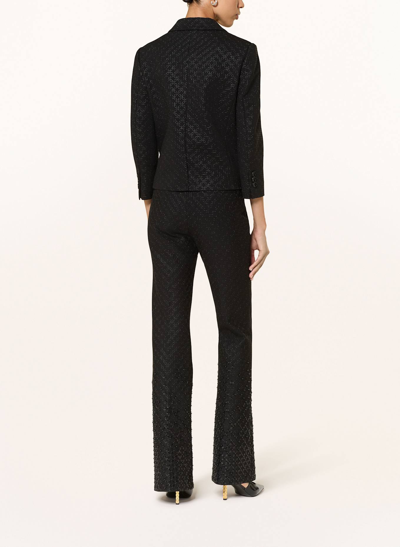 DOROTHEE SCHUMACHER Hose SPARKLING EMOTIONS mit Pailletten und Schmucksteinen: SCHWARZ