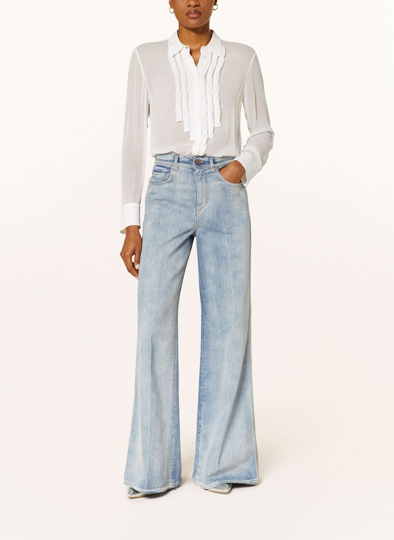 DOROTHEE SCHUMACHER Hemdbluse SHEER TWIST: ECRU