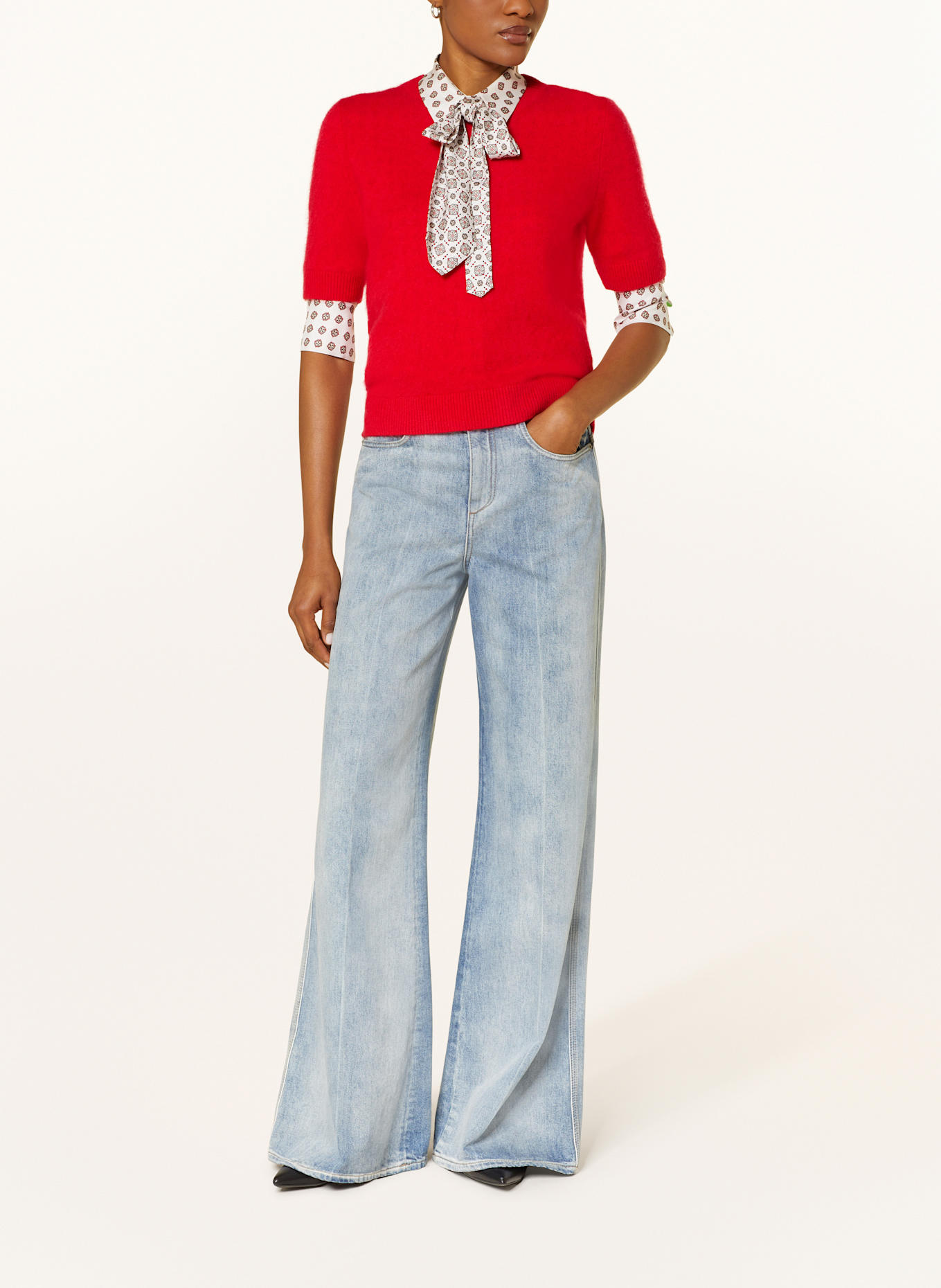 DOROTHEE SCHUMACHER Strickshirt FLUFFY STATEMENTS mit Cashmere: ROT