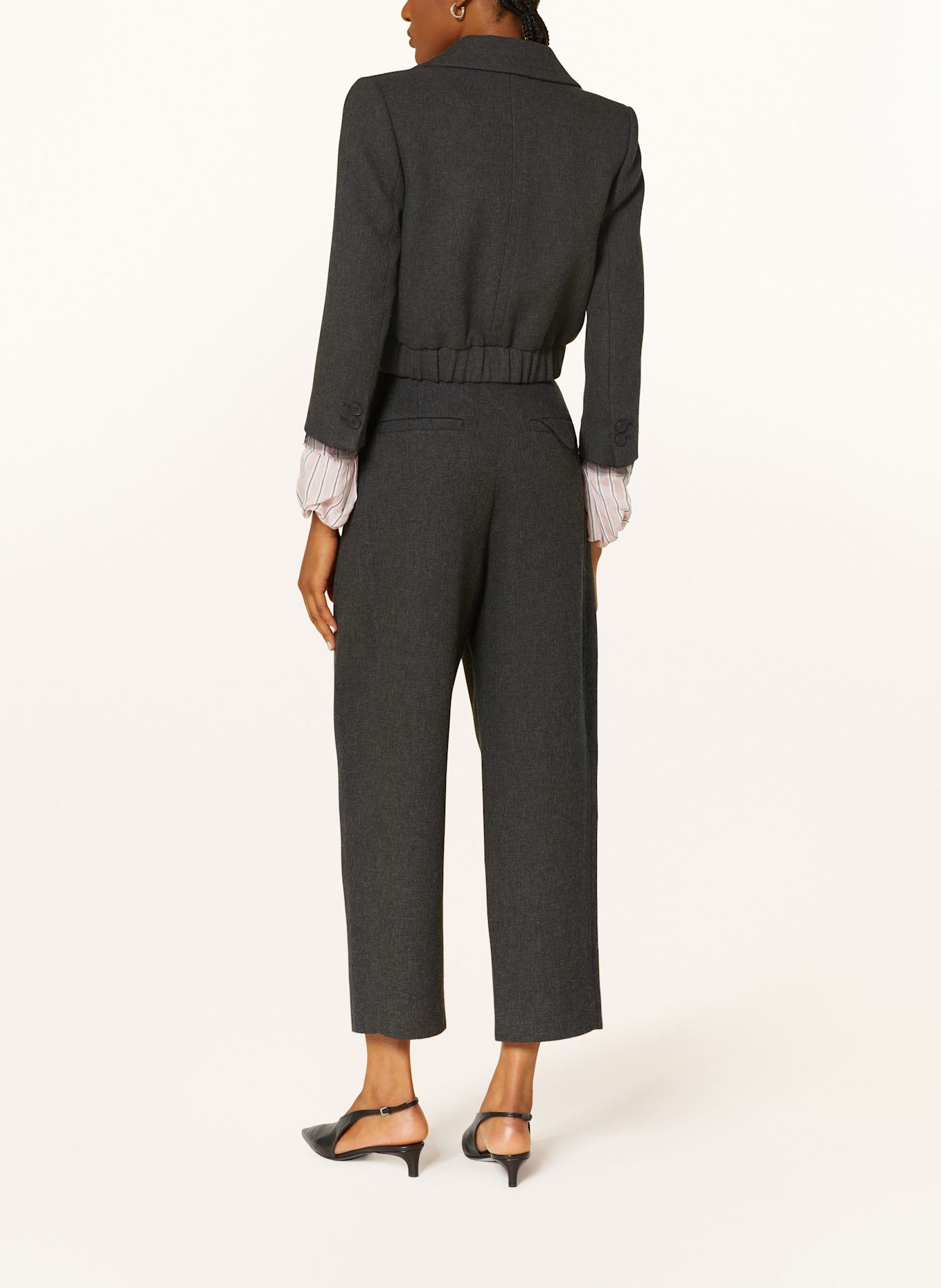DOROTHEE SCHUMACHER 7/8-Hose LAYERED COOLNESS: DUNKELGRAU