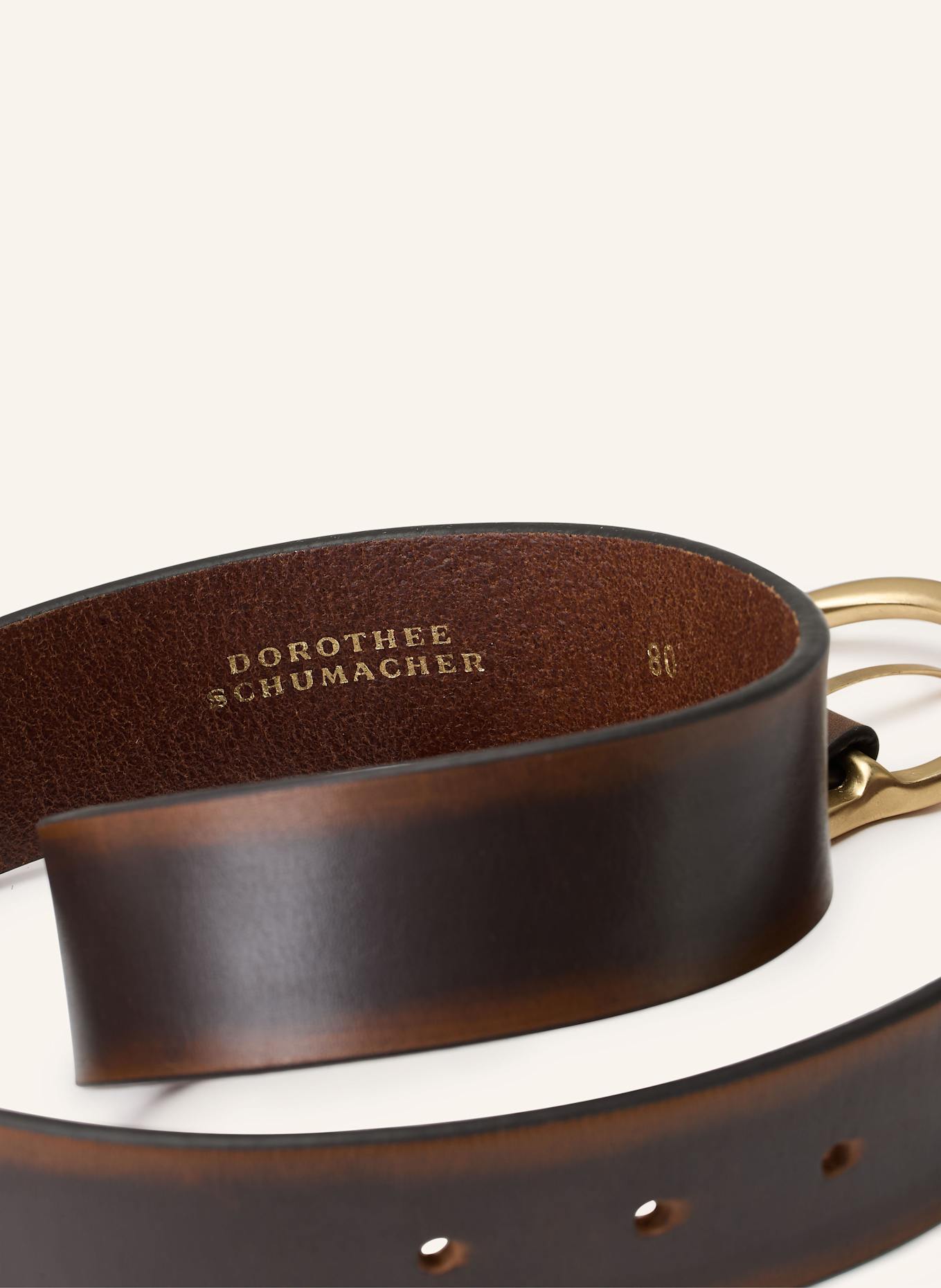 DOROTHEE SCHUMACHER Gürtel VINTAGE ESSENCE: BRAUN / DUNKELBRAUN