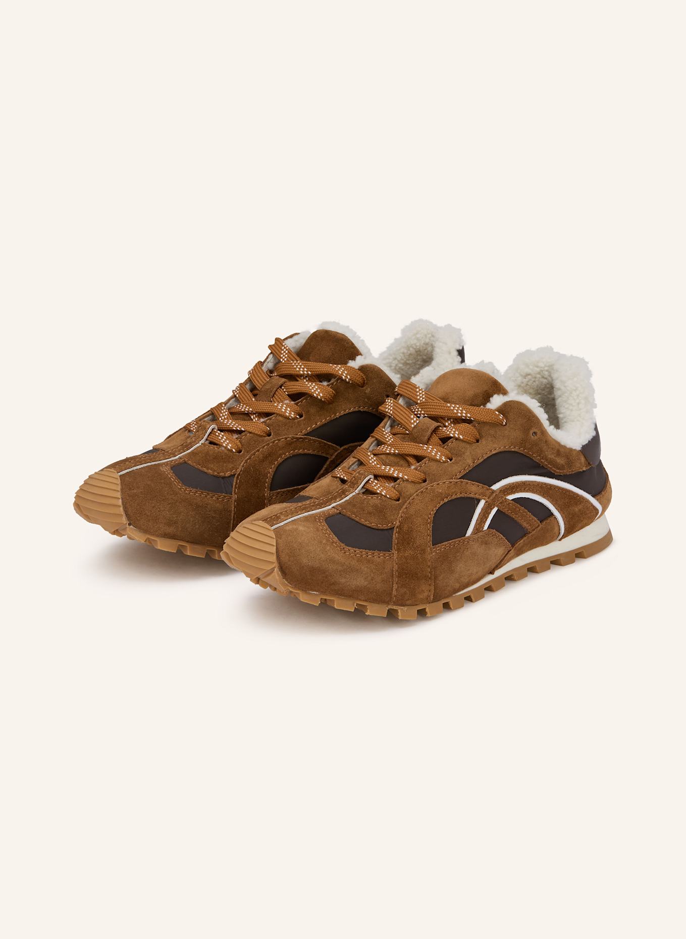 DOROTHEE SCHUMACHER SPORTY CHIC sneaker: BROWN / DARK BROWN / WHITE